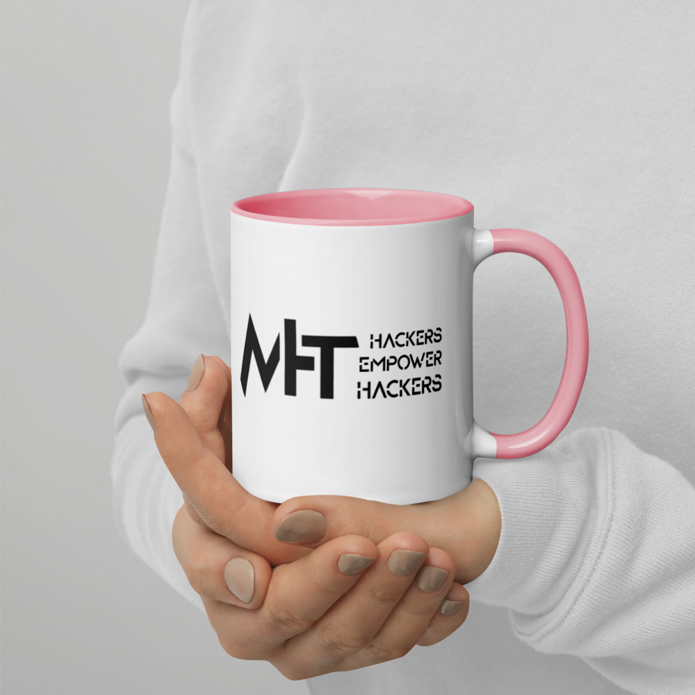 MHT - Hackers Empower Hackers - Mug with Color Inside by DarkByteGear