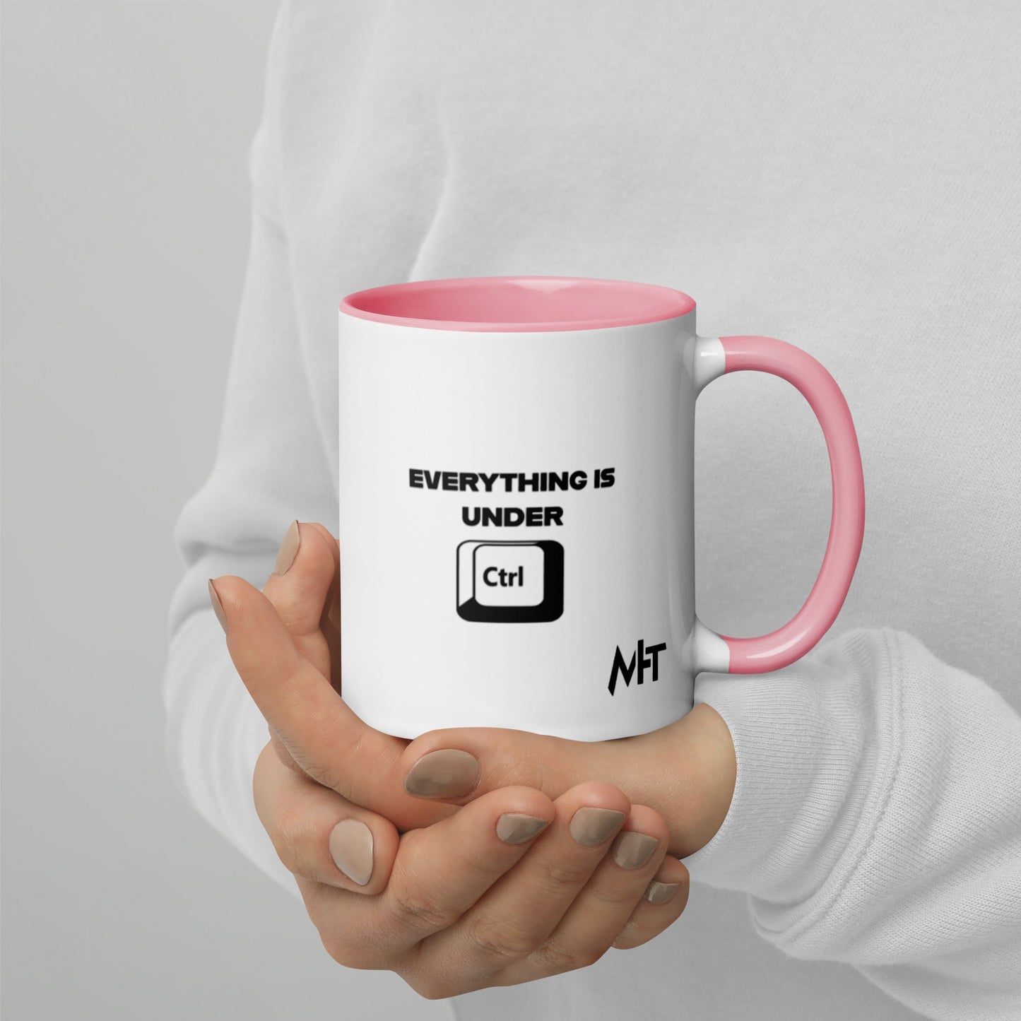 Everything is under Ctrl - Mug with Color Inside by DarkByteGear