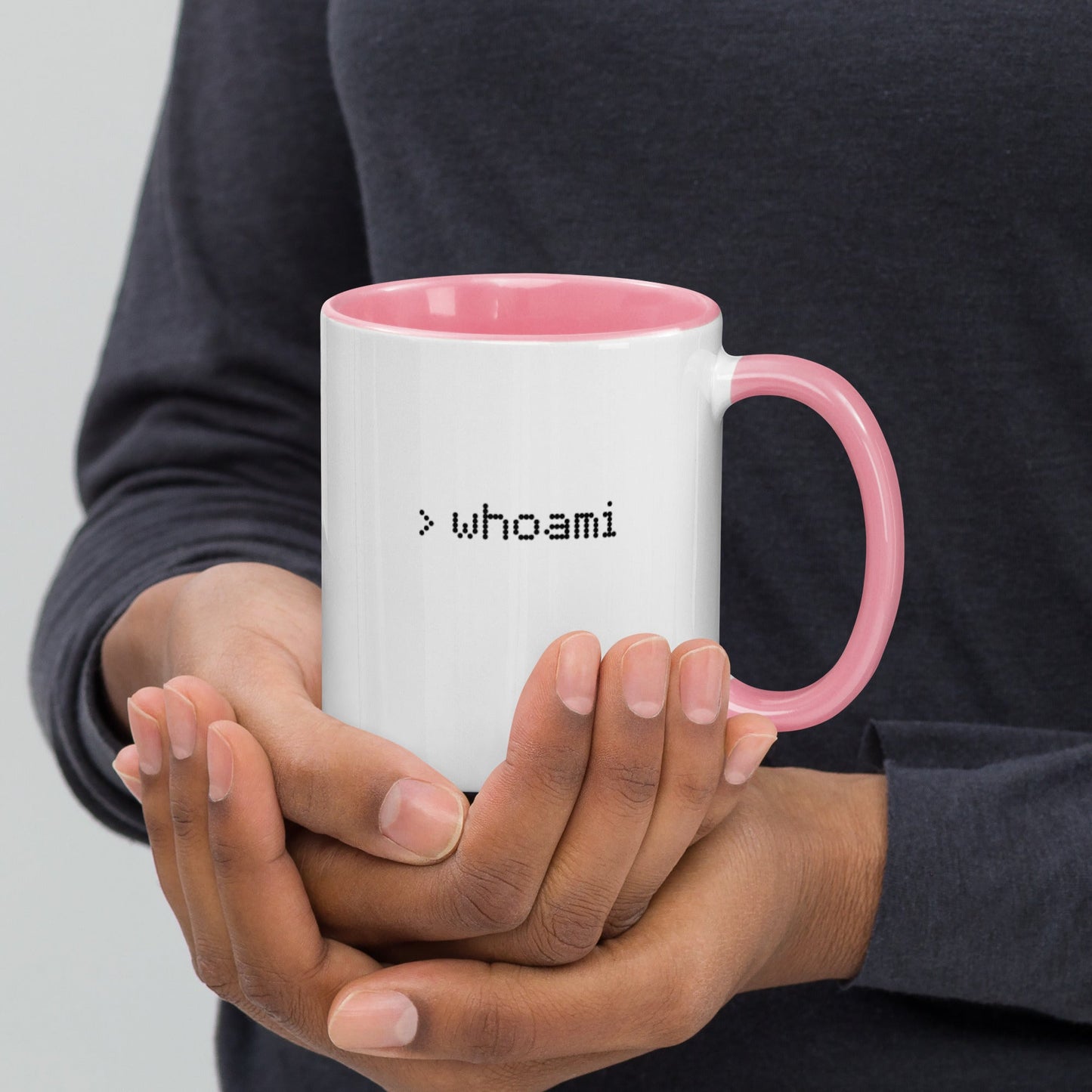 Whoami - Mug with Color Inside by DarkByteGear