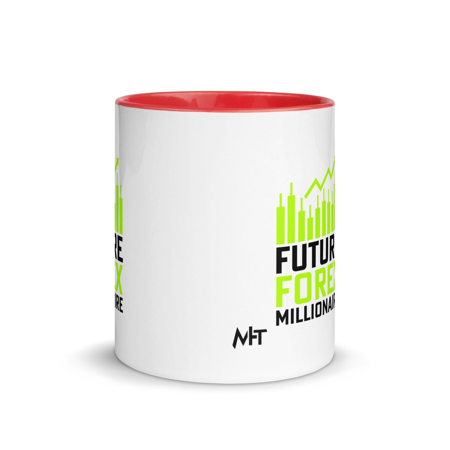Future Forex Millionaire in Dark Text - Mug with Color Inside by DarkByteGear