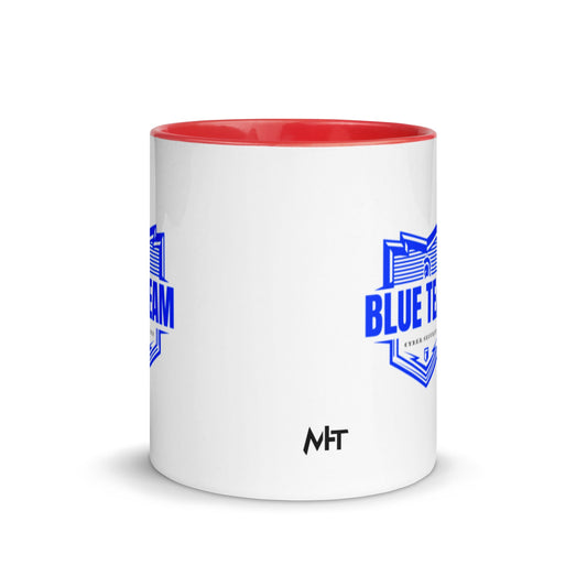 Cyber Security Blue Team - Mug with Color Inside by DarkByteGear
