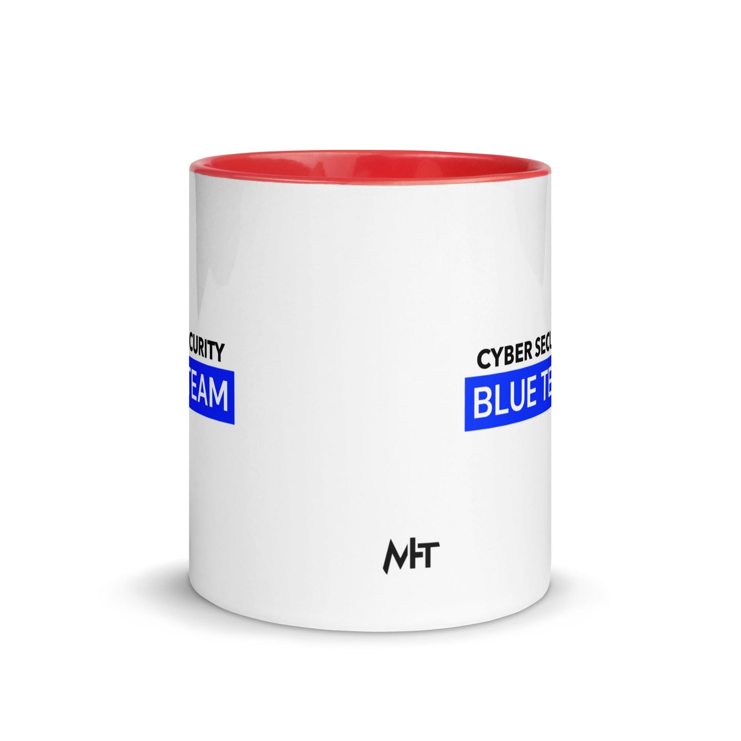 Cyber Security Blue Team V7 - Mug with Color Inside by DarkByteGear