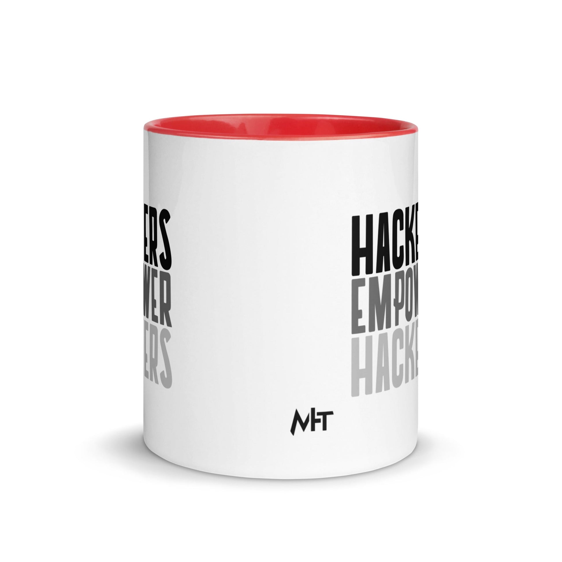 Hackers Empower Hackers - Mug with Color Inside by DarkByteGear