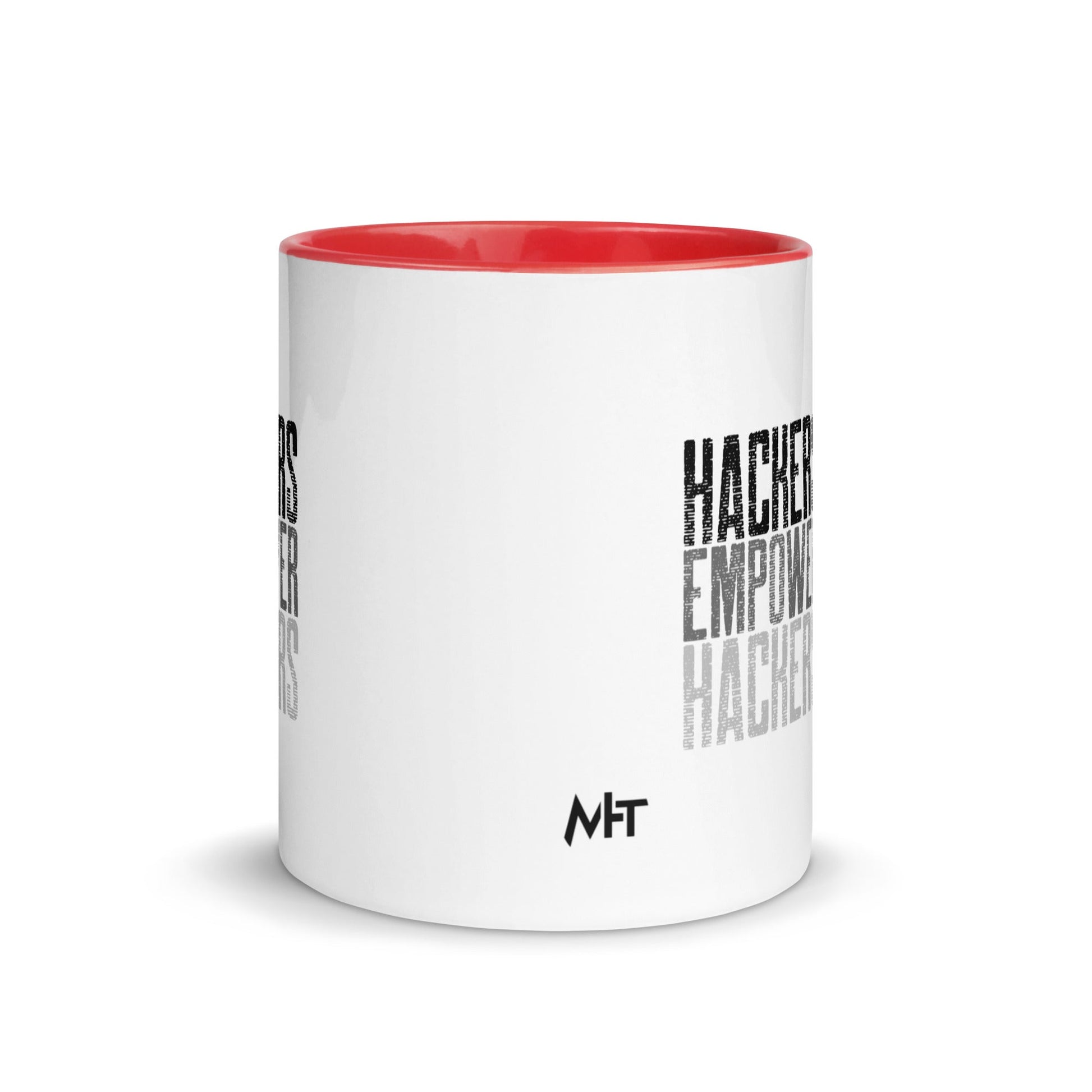 Hackers Empower Hackers V1 - Mug with Color Inside by DarkByteGear
