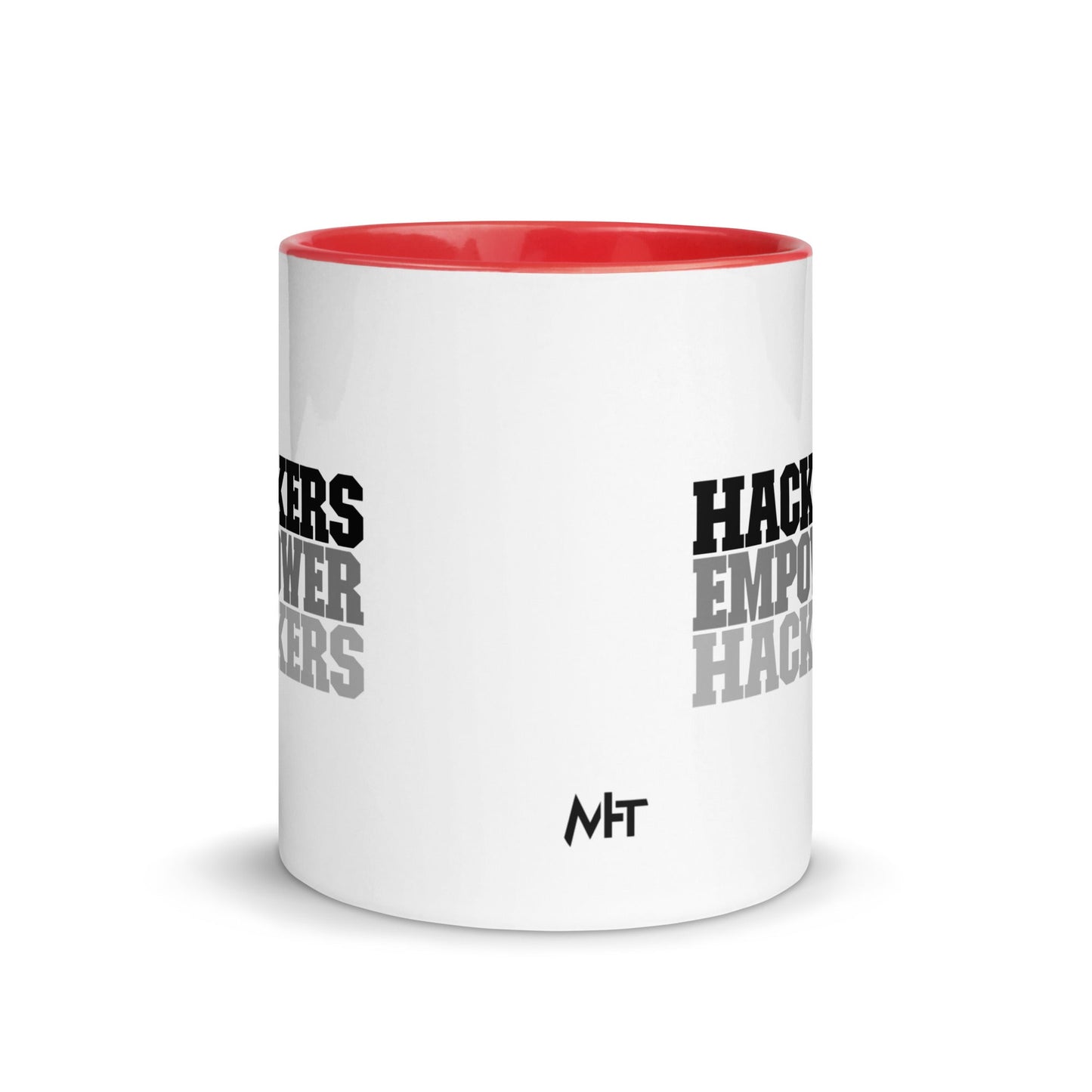 Hackers Empower Hackers V2 - Mug with Color Inside by DarkByteGear
