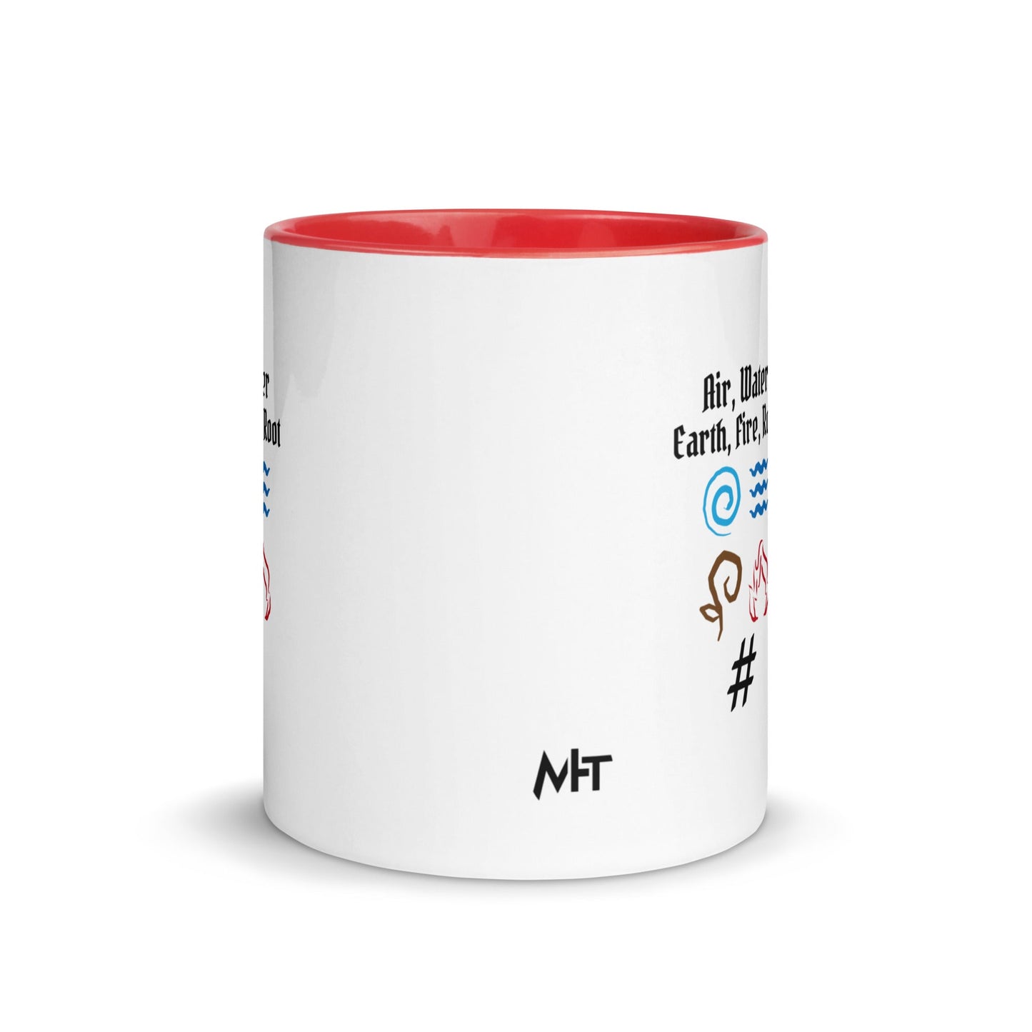 Air, Water, Earth, Fire, Root - Mug with Color Inside by DarkByteGear