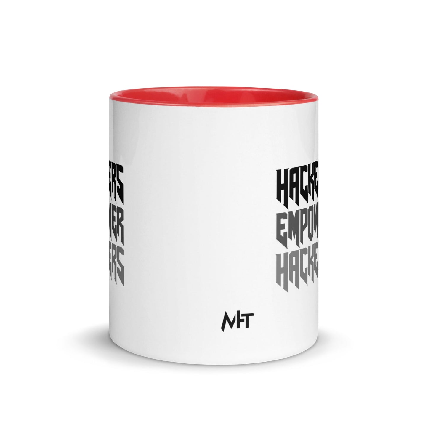 Hackers Empower Hackers V4 - Mug with Color Inside by DarkByteGear
