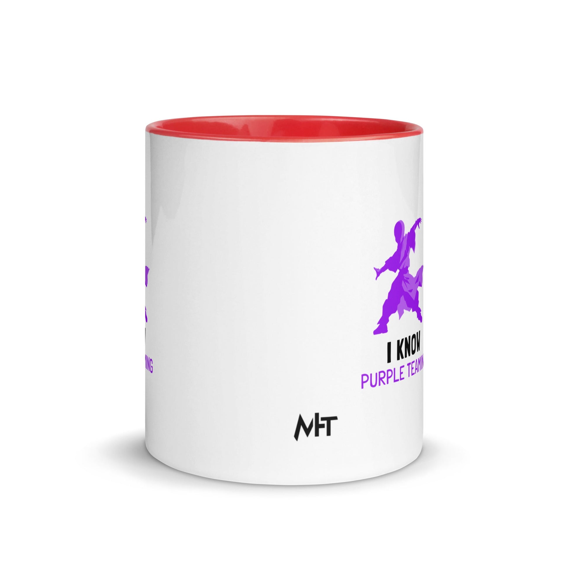 I Know Purple Teaming - Mug with Color Inside by DarkByteGear