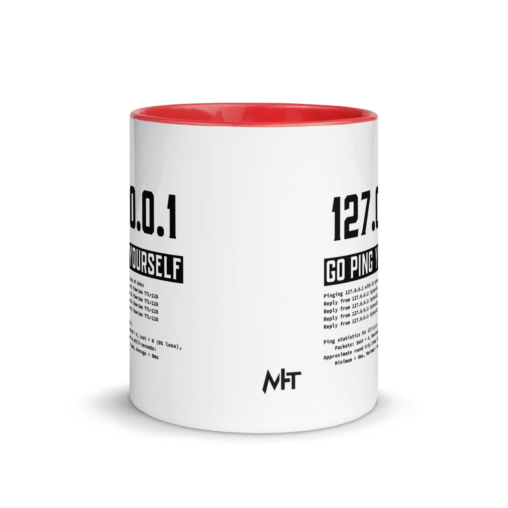 Go ping yourself - Mug with Color Inside by DarkByteGear