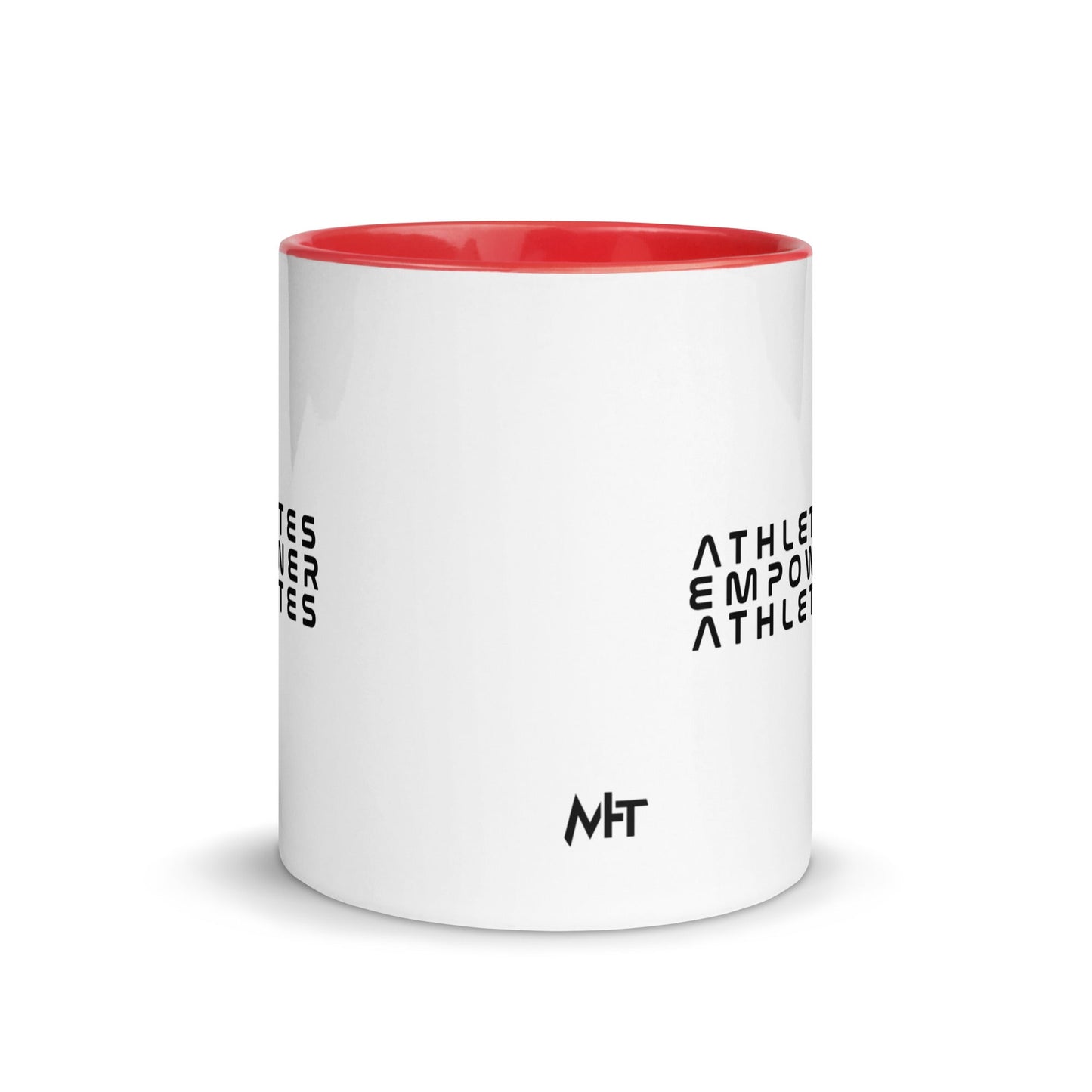 Athletes Empower Athletes - Mug with Color Inside by DarkByteGear