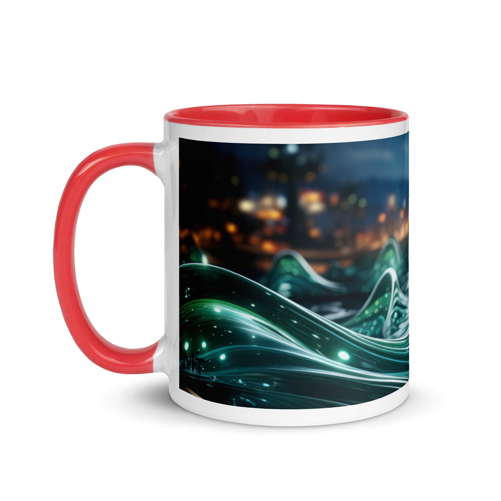Neon AI V1 - Mug with Color Inside by DarkByteGear