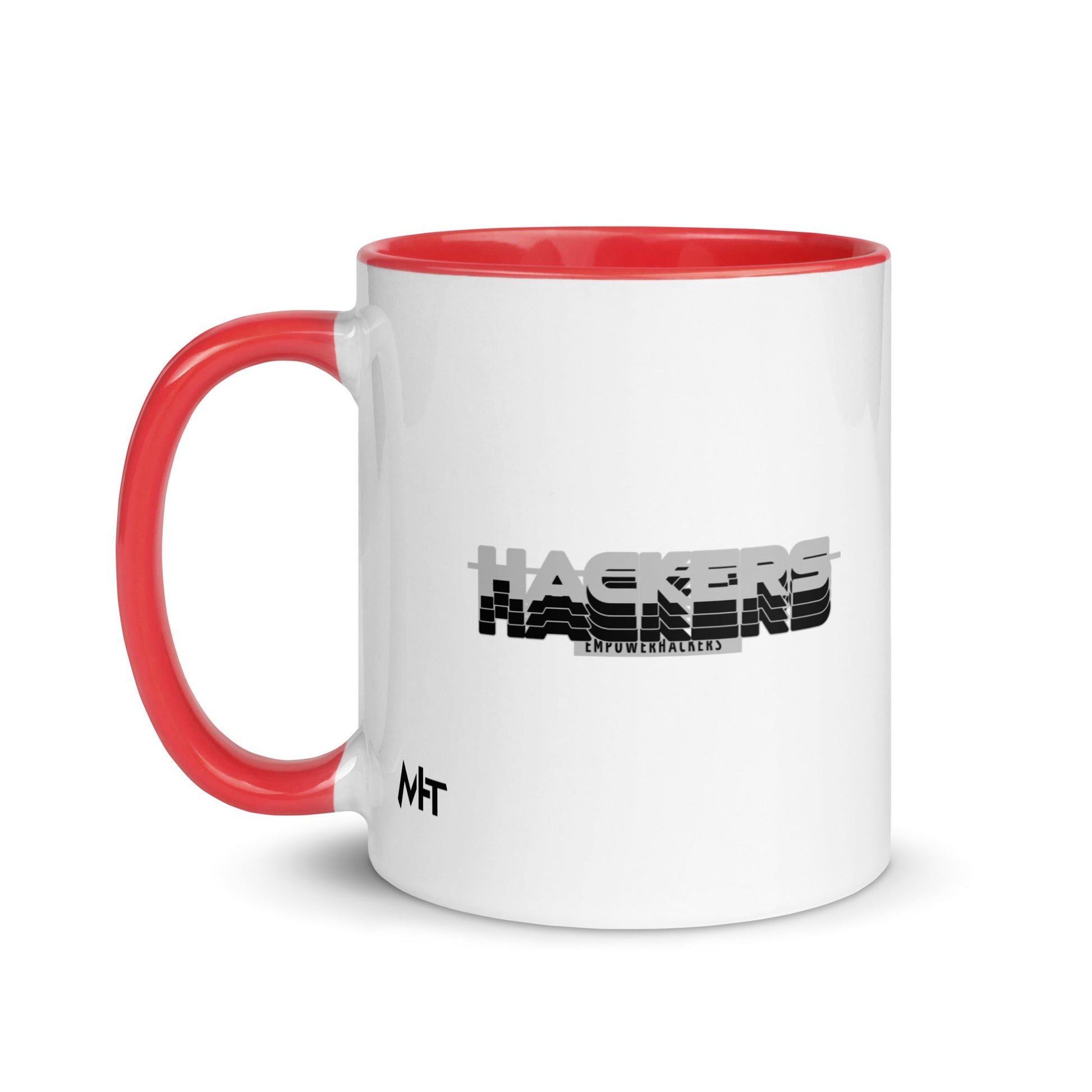 Hackers Empower Hackers V3 - Mug with Color Inside by DarkByteGear