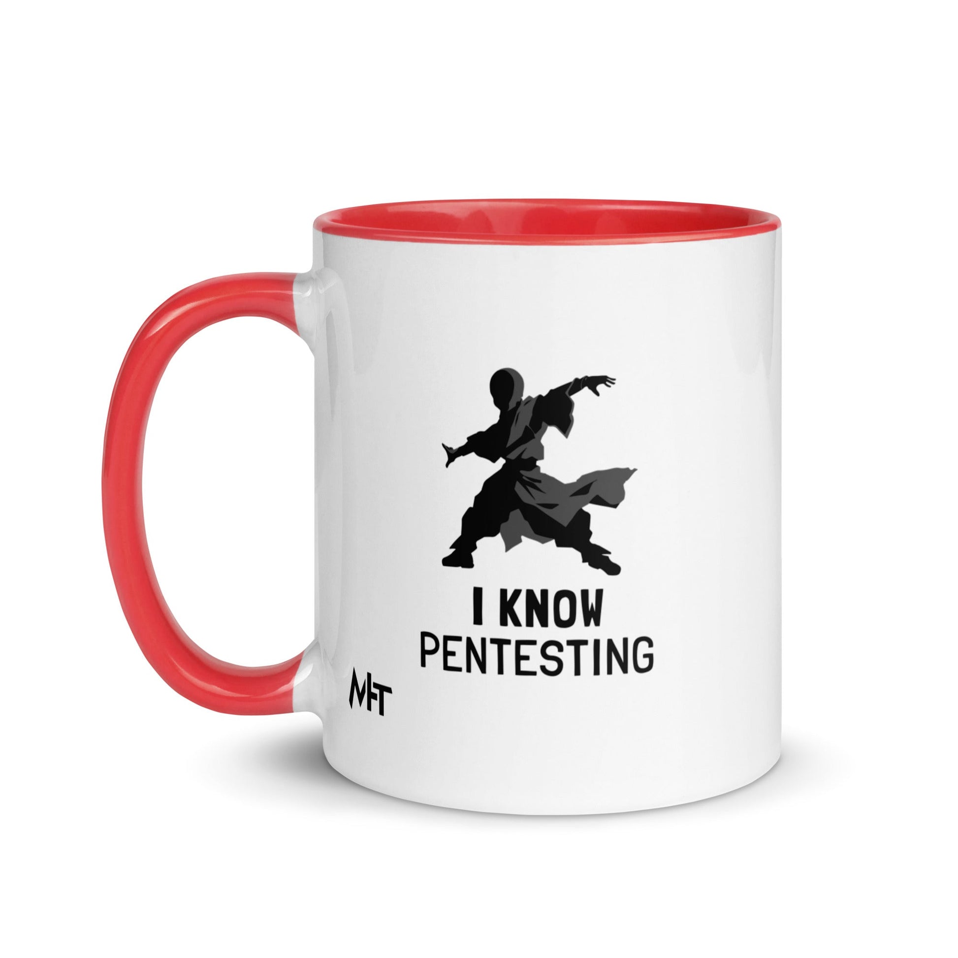 I Know Pentesting - Mug with Color Inside by DarkByteGear
