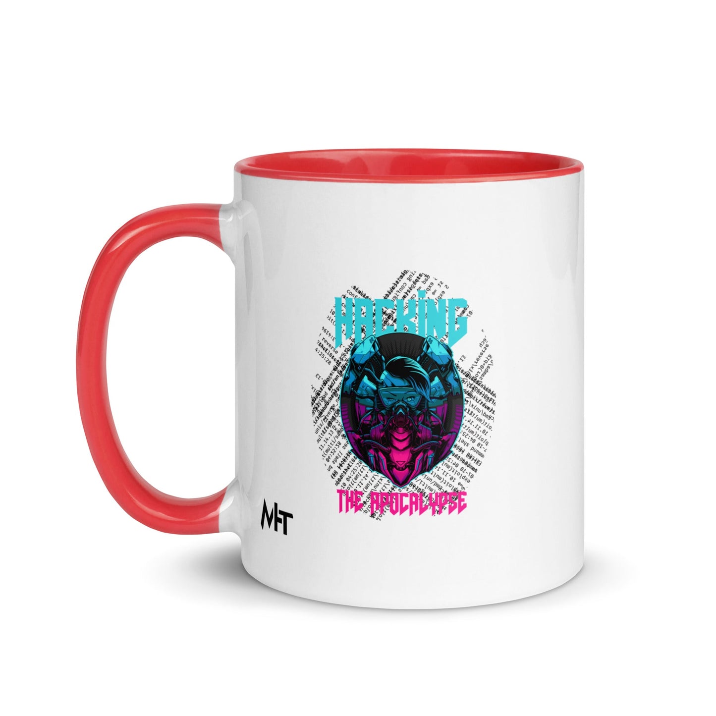 Hacking the apocalypse V2 - Mug with Color Inside by DarkByteGear