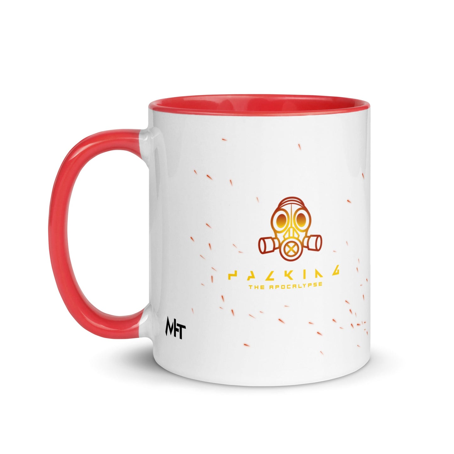 Hacking the apocalypse - Mug with Color Inside by DarkByteGear