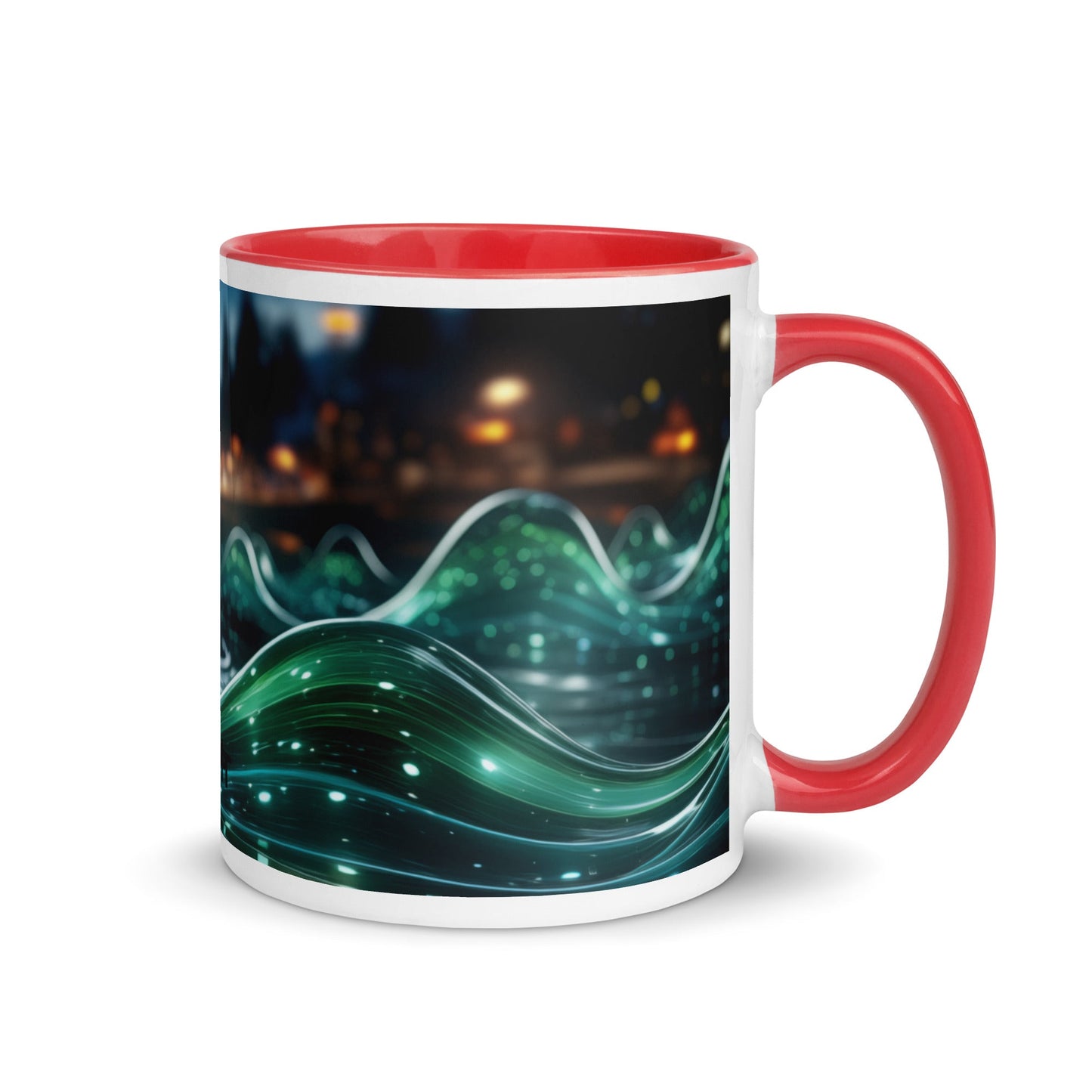 Neon AI V1 - Mug with Color Inside by DarkByteGear
