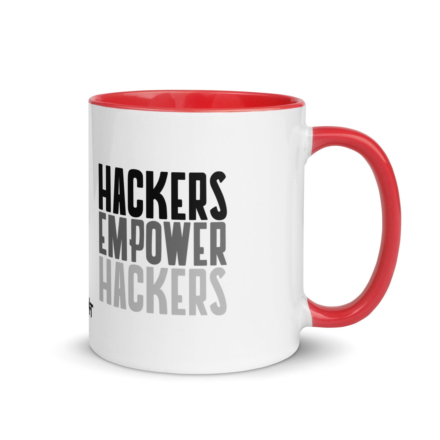 Hackers Empower Hackers - Mug with Color Inside by DarkByteGear