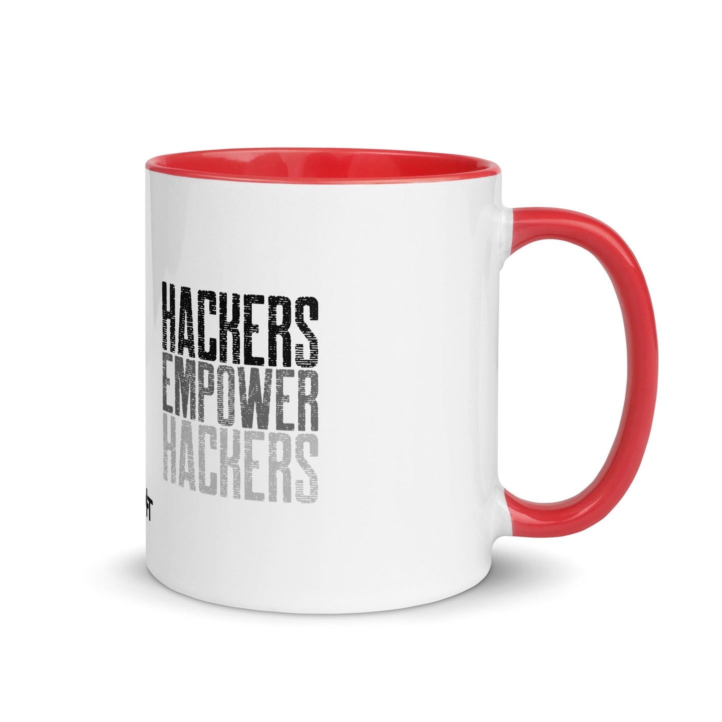 Hackers Empower Hackers V1 - Mug with Color Inside by DarkByteGear