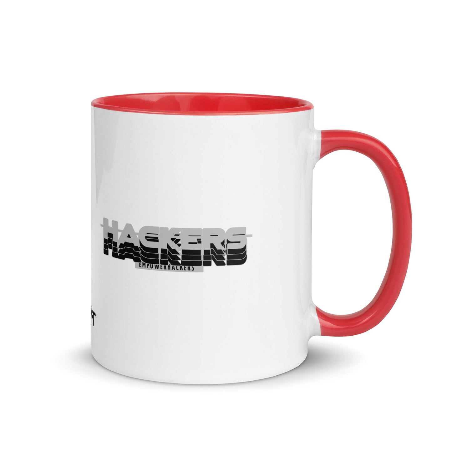 Hackers Empower Hackers V3 - Mug with Color Inside by DarkByteGear