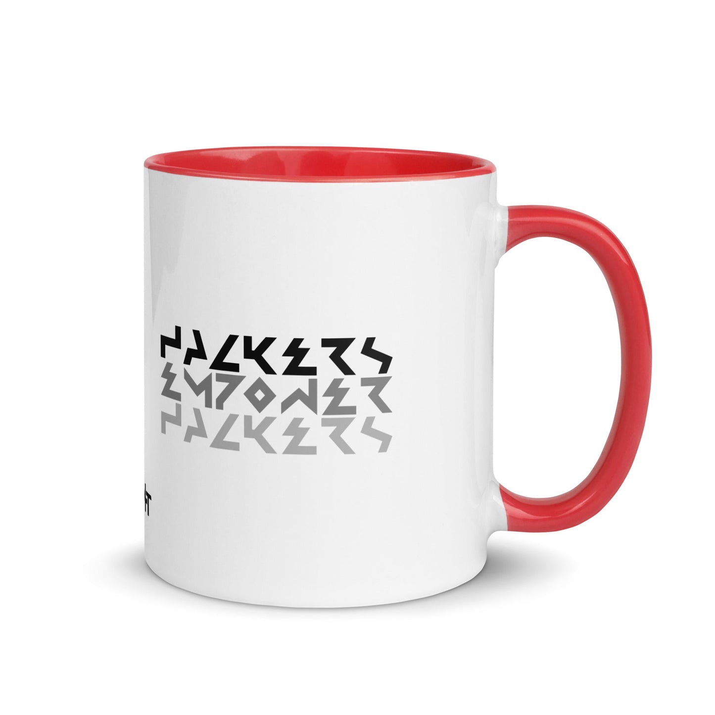Hackers Empower Hackers V4 - Mug with Color Inside by DarkByteGear