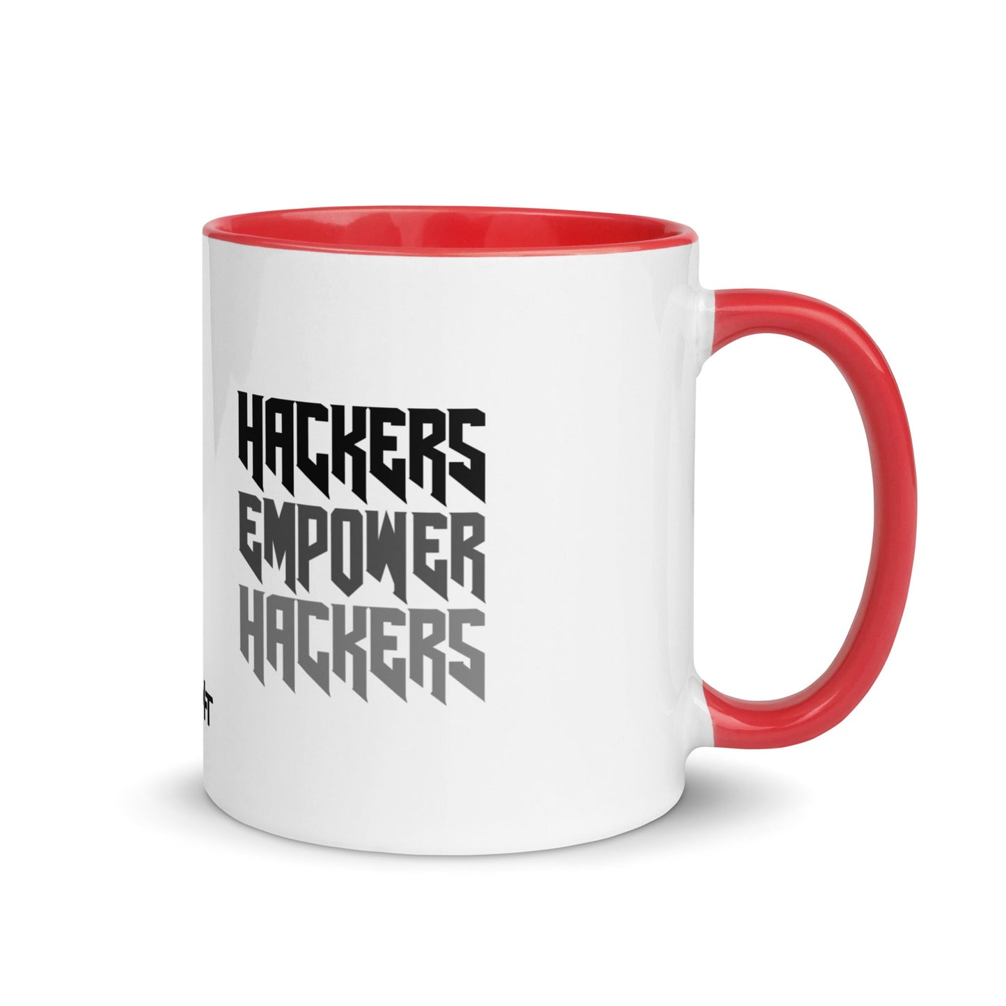 Hackers Empower Hackers V4 - Mug with Color Inside by DarkByteGear