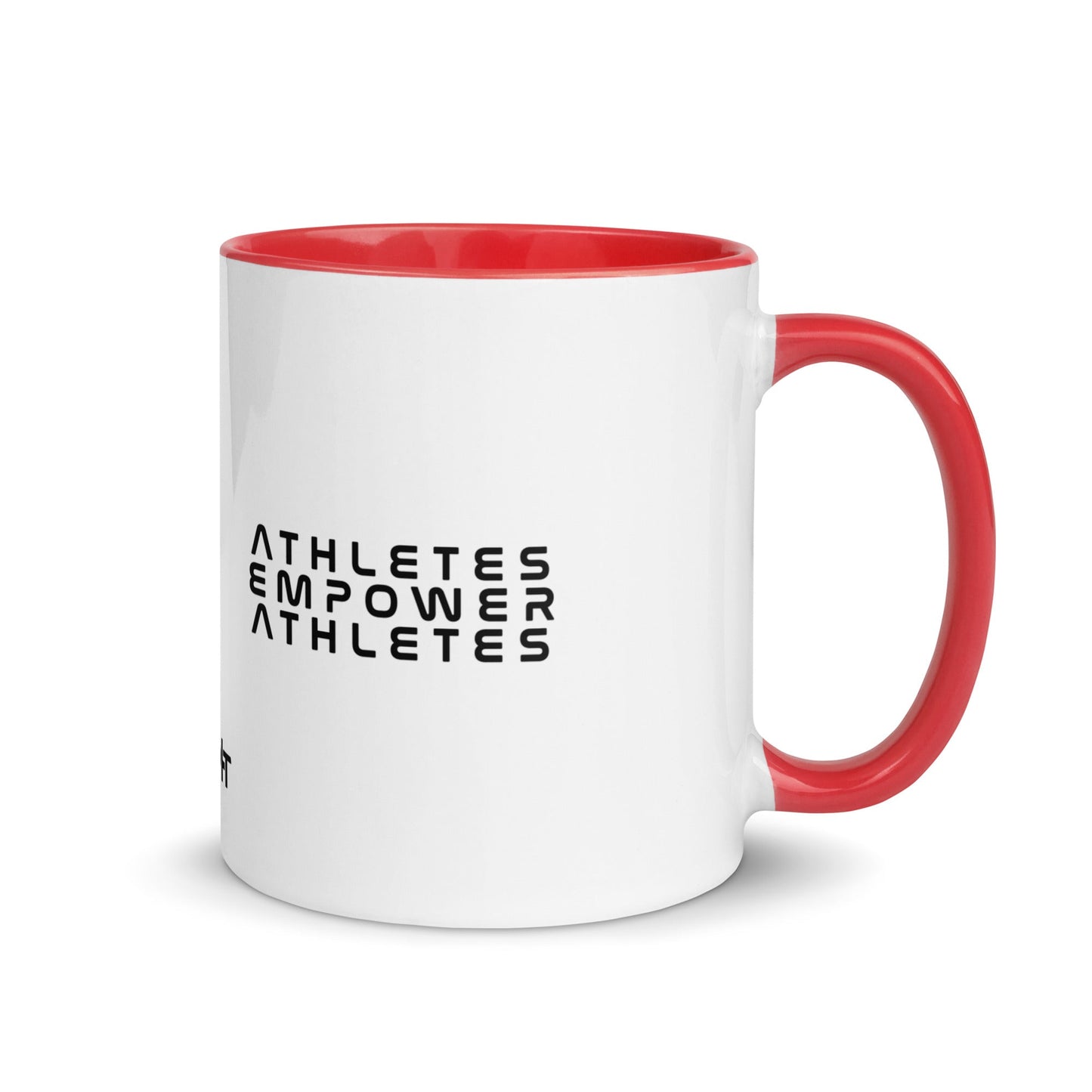 Athletes Empower Athletes - Mug with Color Inside by DarkByteGear