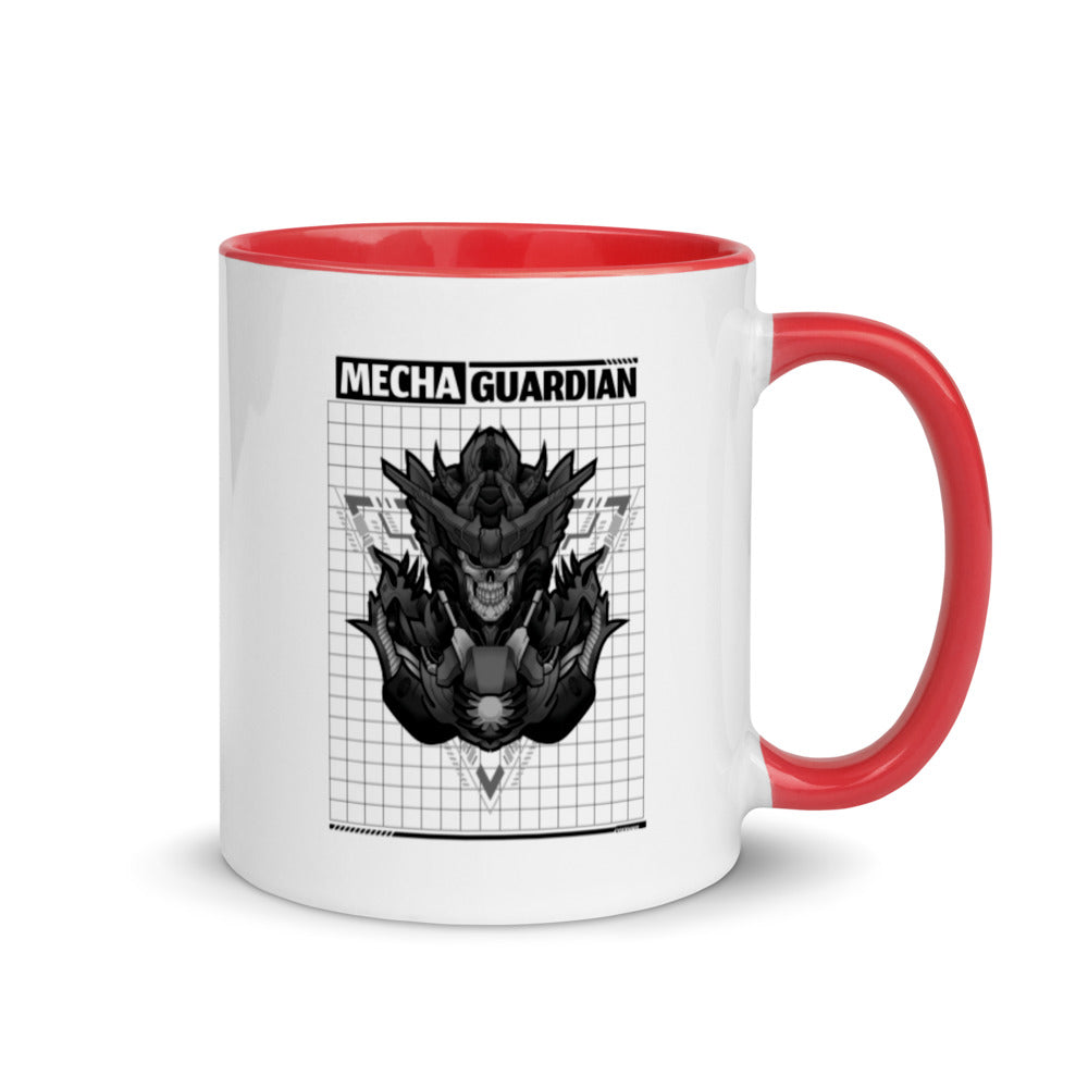 Mecha Guardian - Mug with Color Inside by DarkByteGear
