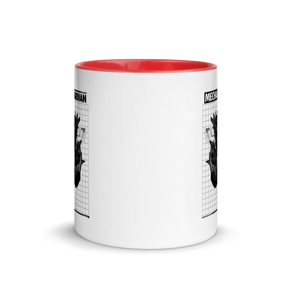 Mecha Guardian - Mug with Color Inside by DarkByteGear