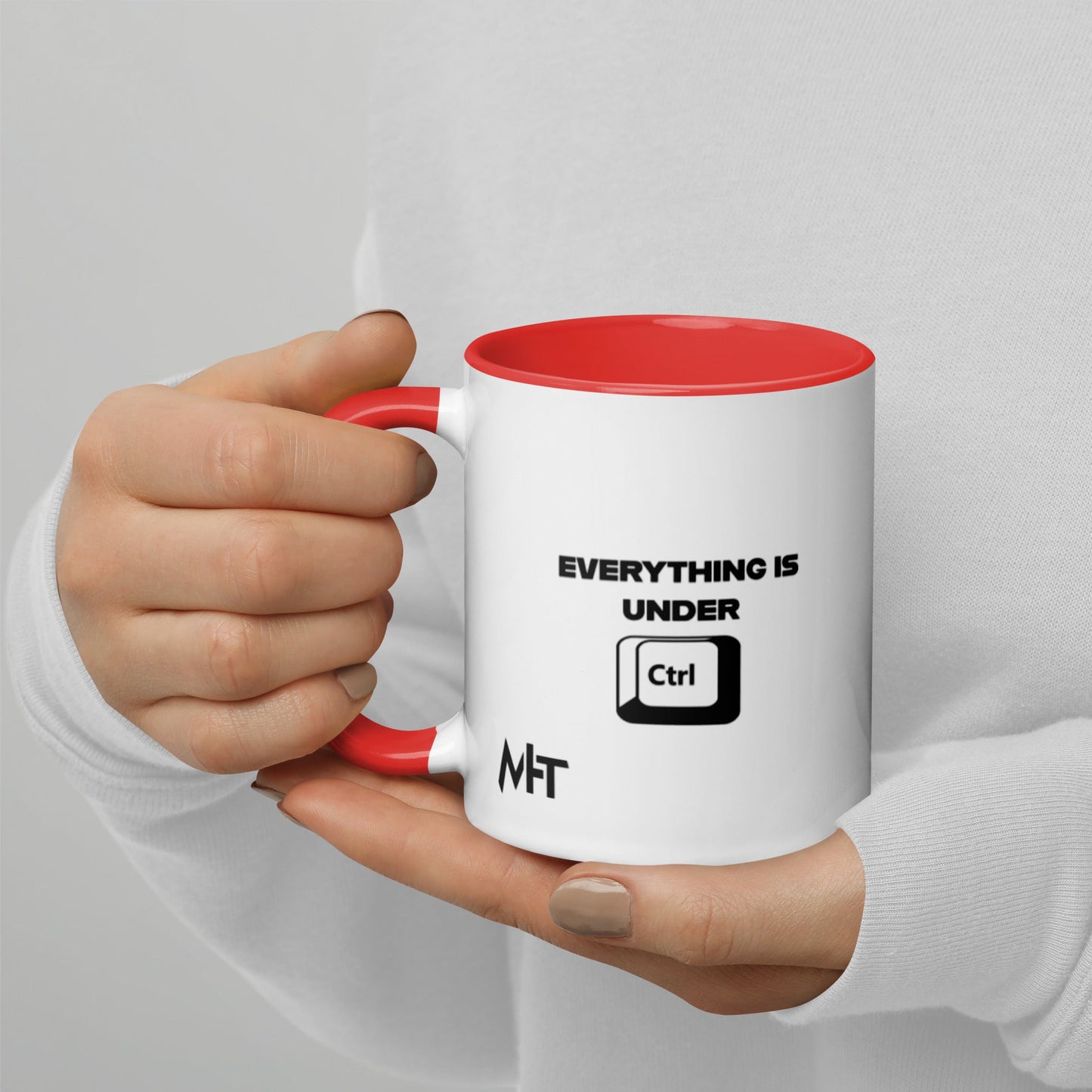 Everything is under Ctrl - Mug with Color Inside by DarkByteGear