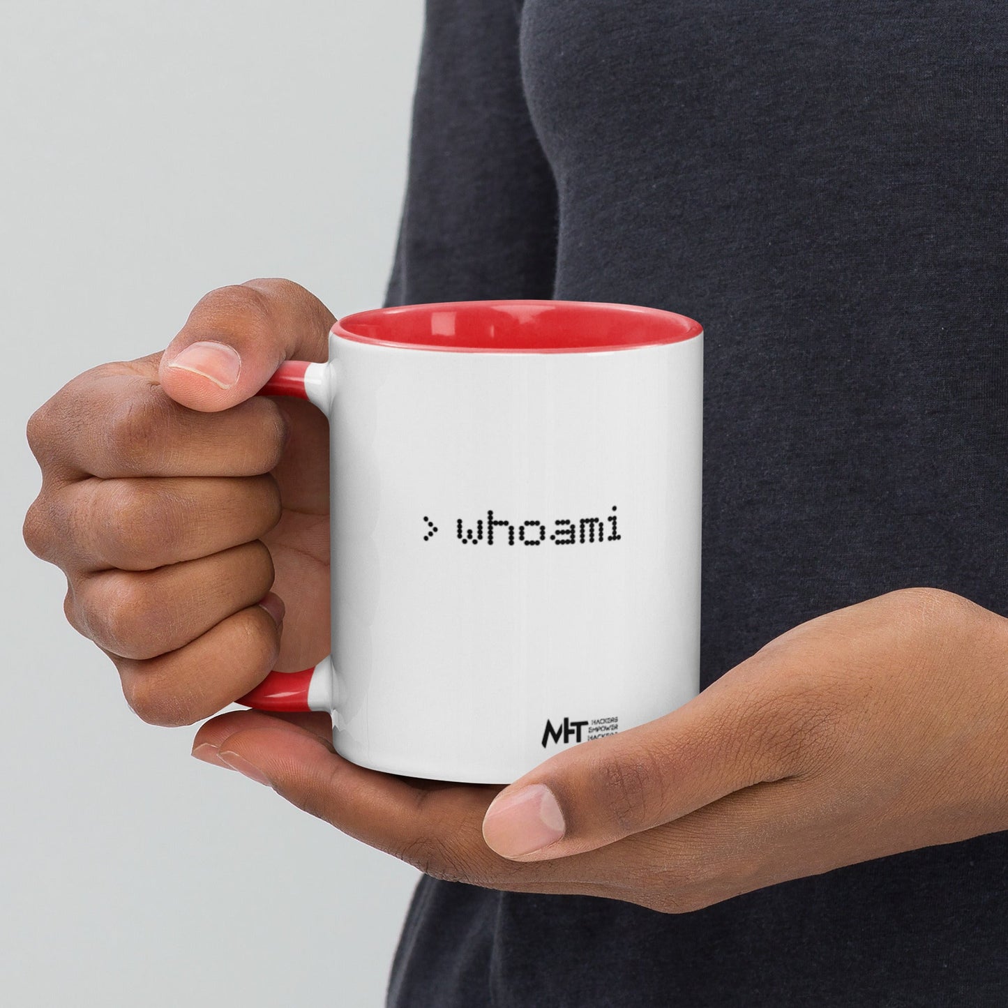 Whoami - Mug with Color Inside by DarkByteGear