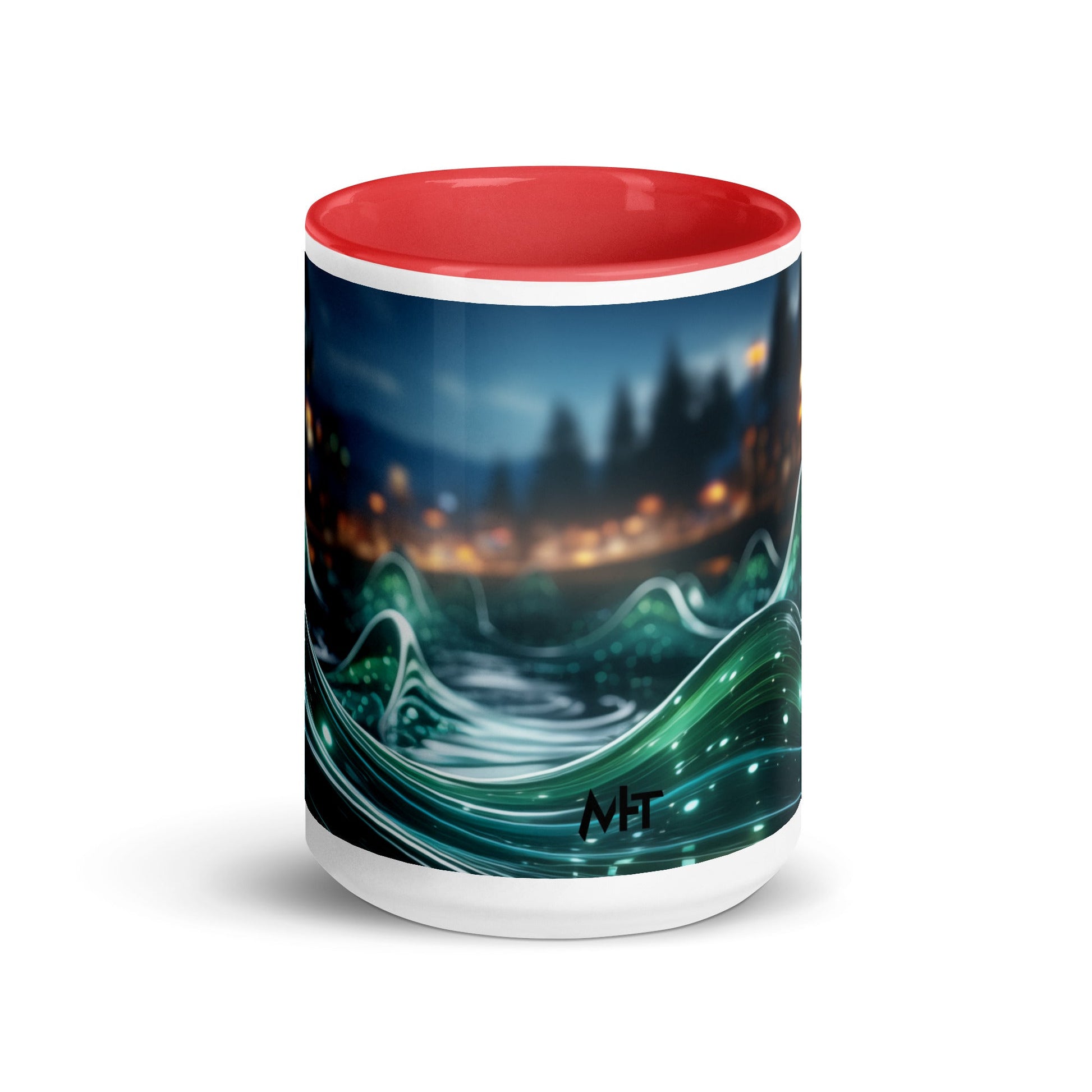 Neon AI V1 - Mug with Color Inside by DarkByteGear