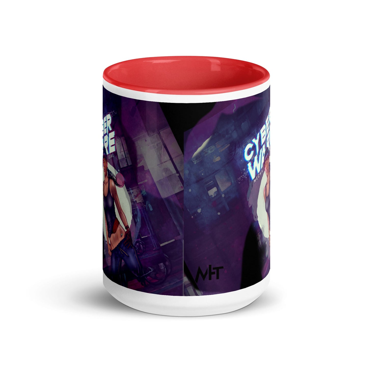 Cyberware Mecha Girl - Mug with Color Inside by DarkByteGear