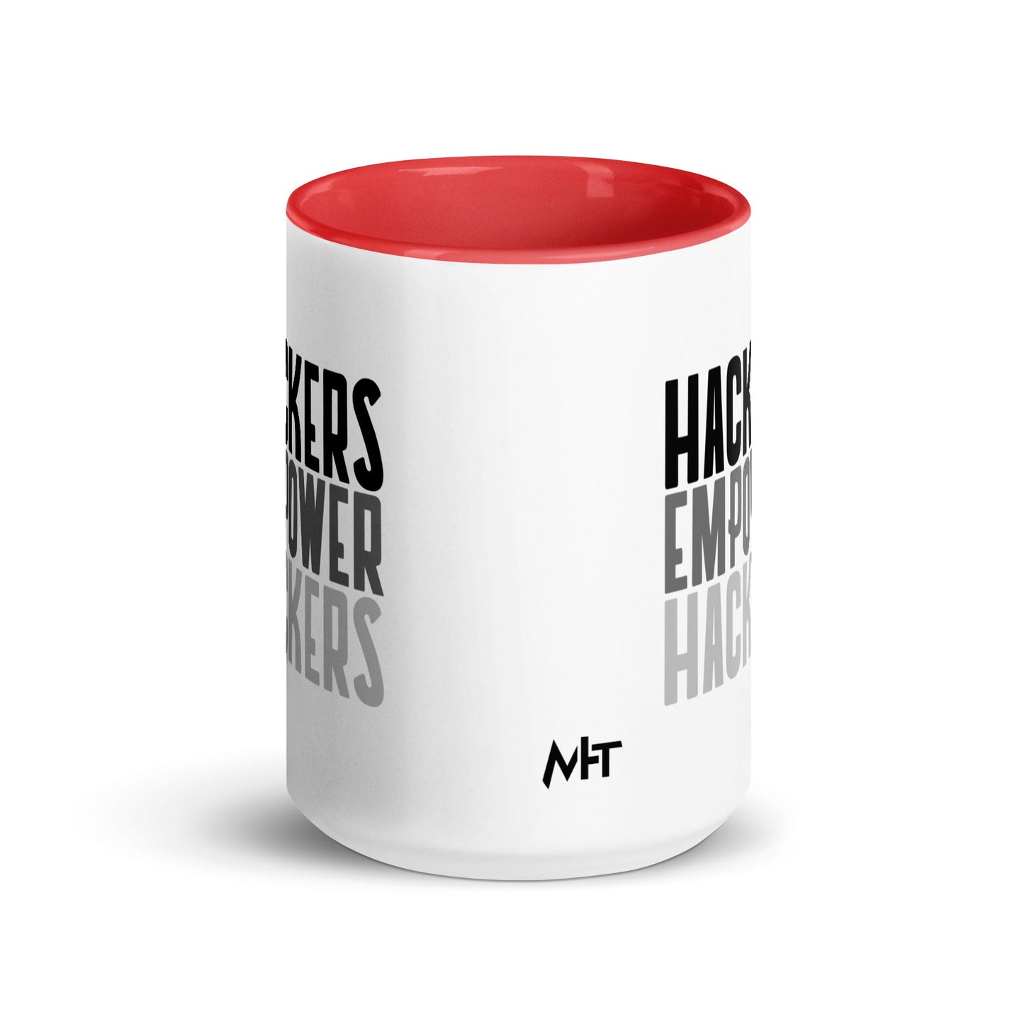 Hackers Empower Hackers - Mug with Color Inside by DarkByteGear