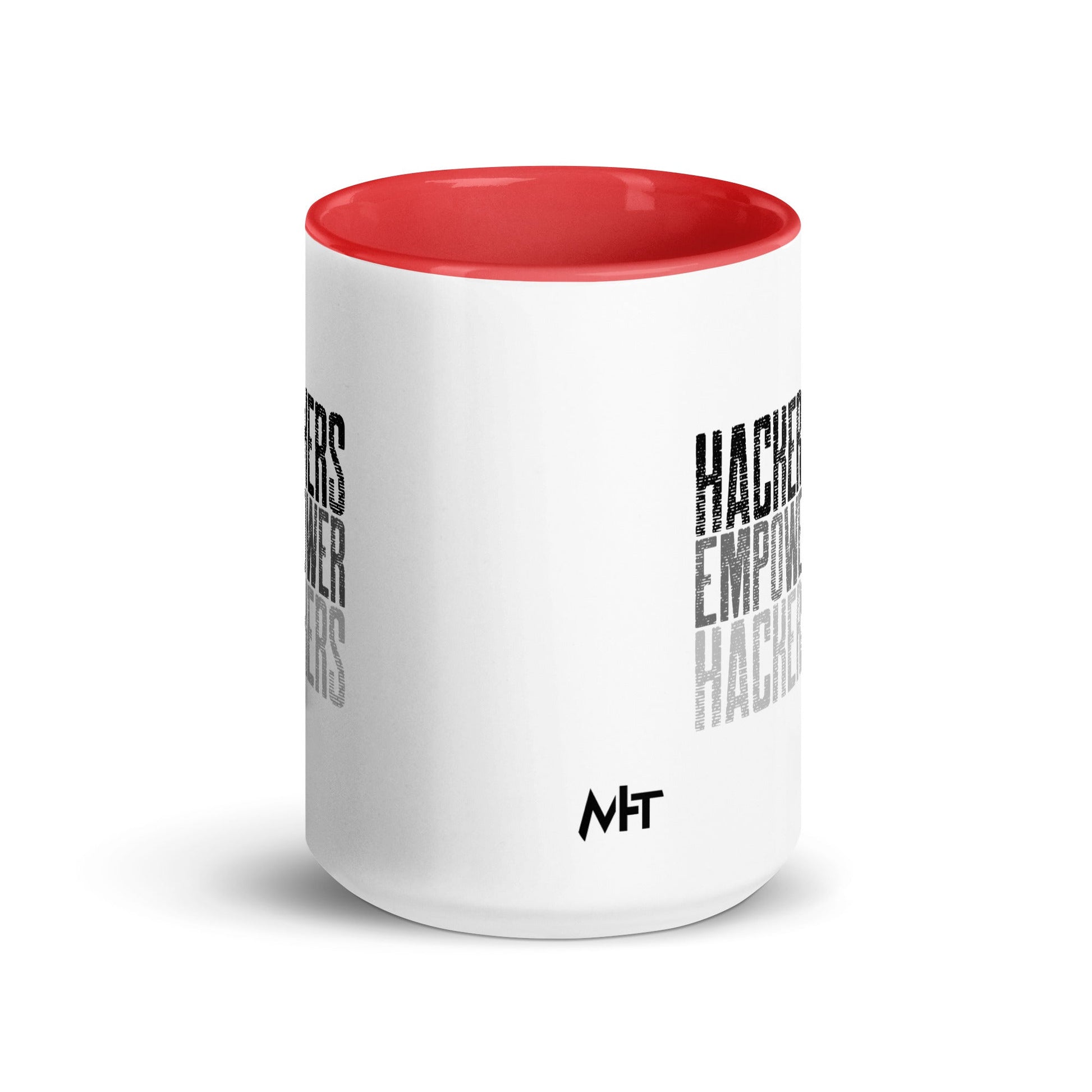 Hackers Empower Hackers V1 - Mug with Color Inside by DarkByteGear