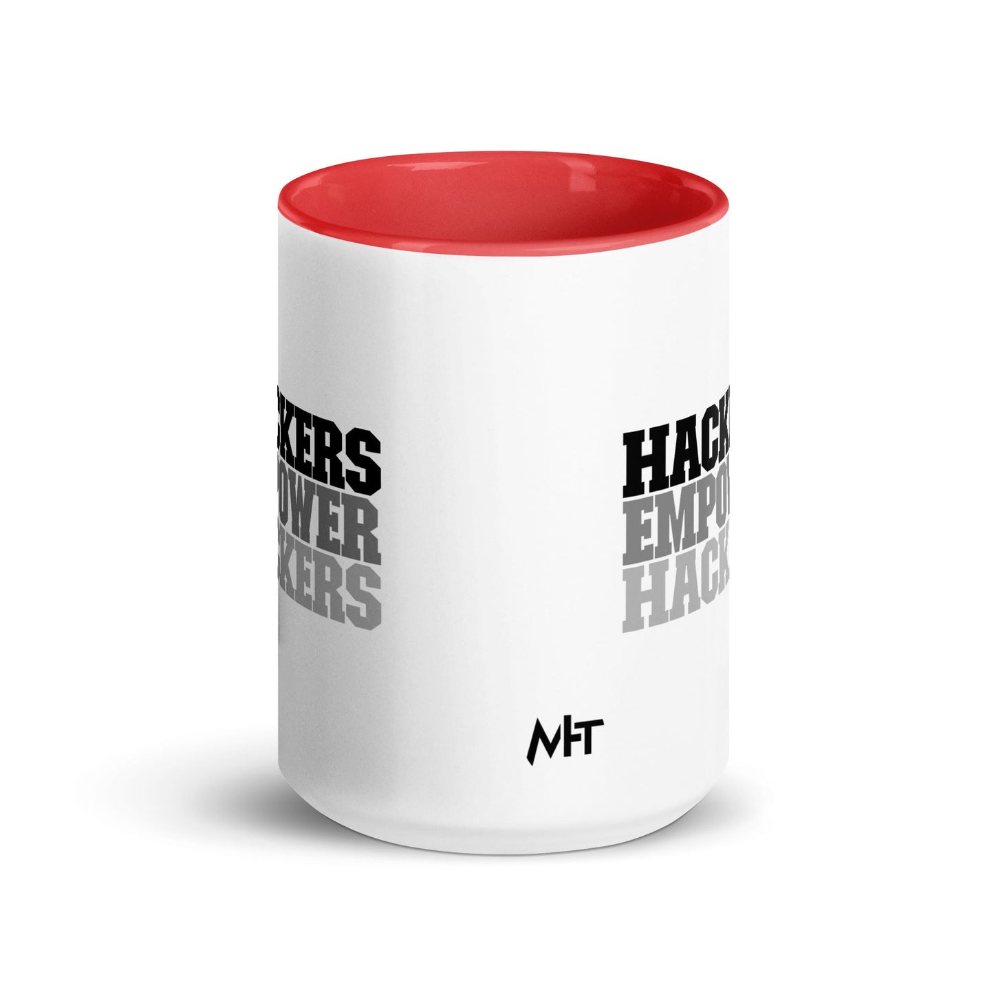 Hackers Empower Hackers V2 - Mug with Color Inside by DarkByteGear