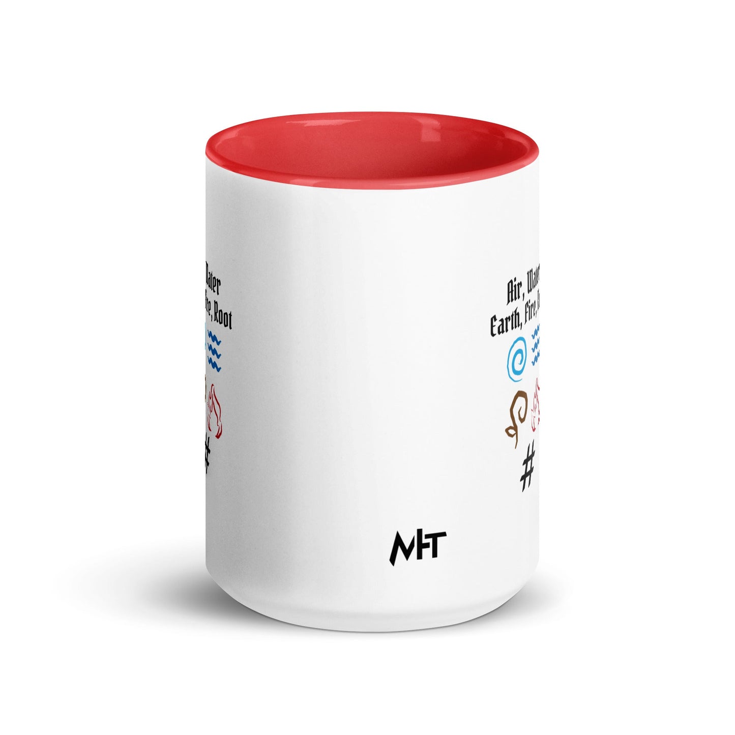 Air, Water, Earth, Fire, Root - Mug with Color Inside by DarkByteGear
