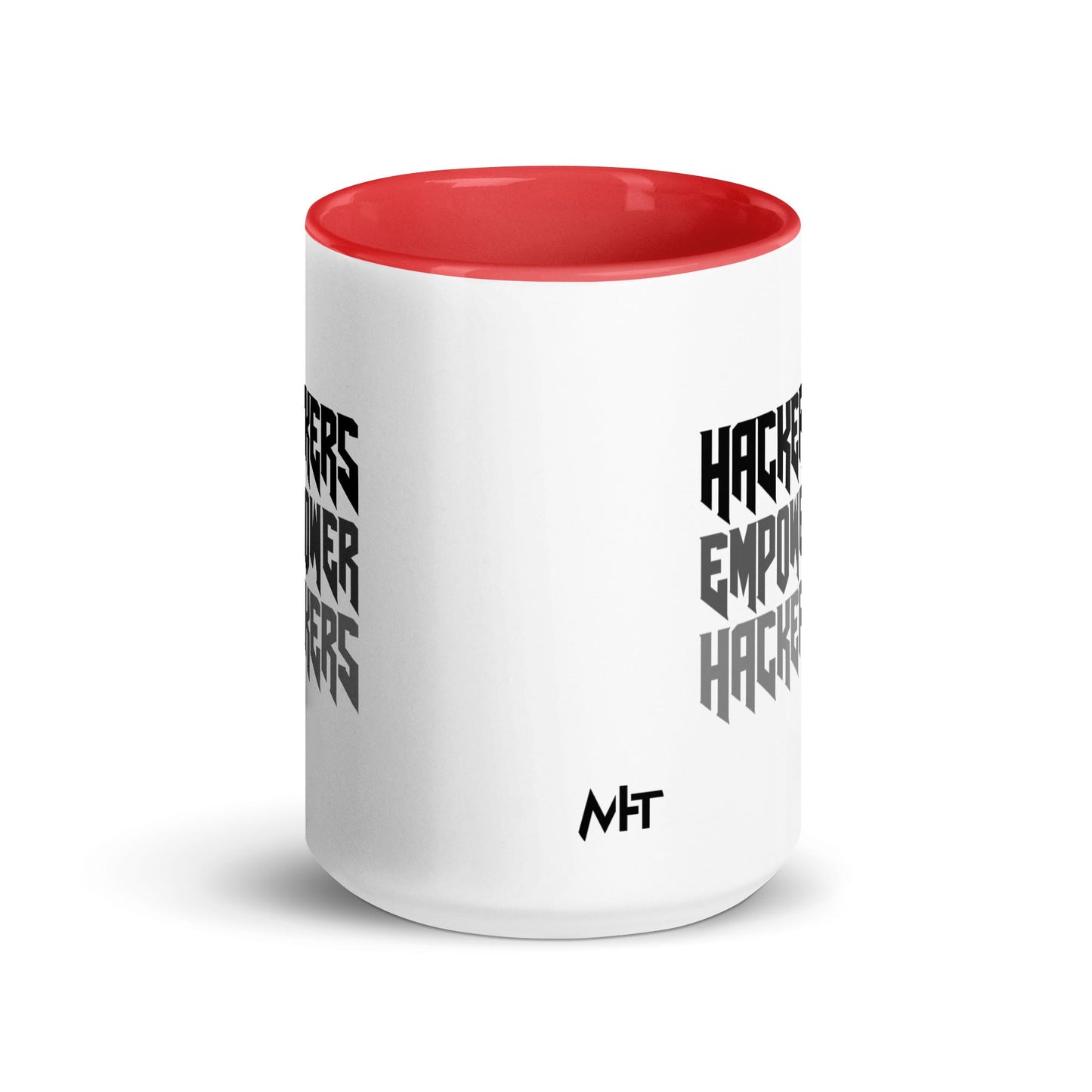 Hackers Empower Hackers V4 - Mug with Color Inside by DarkByteGear