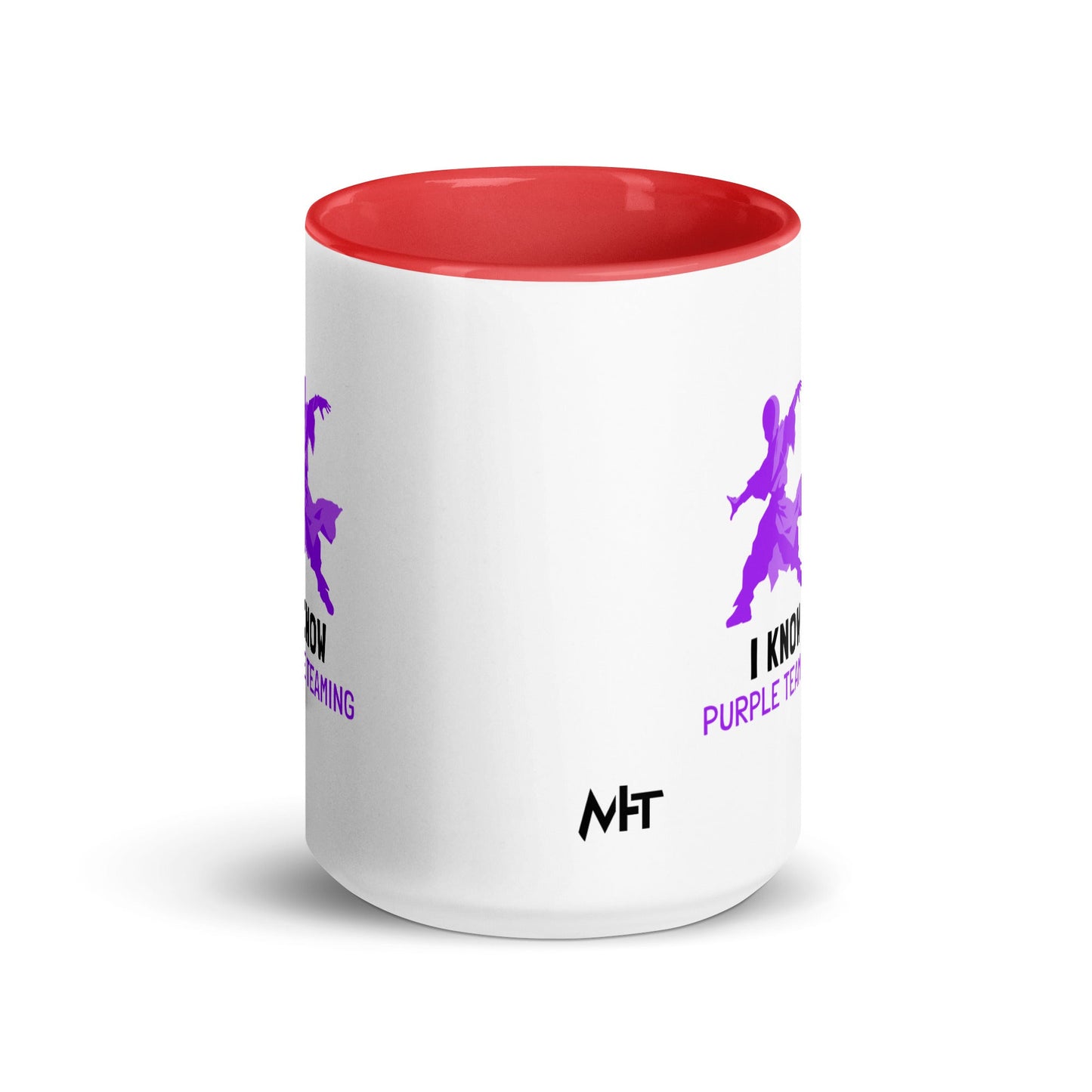 I Know Purple Teaming - Mug with Color Inside by DarkByteGear
