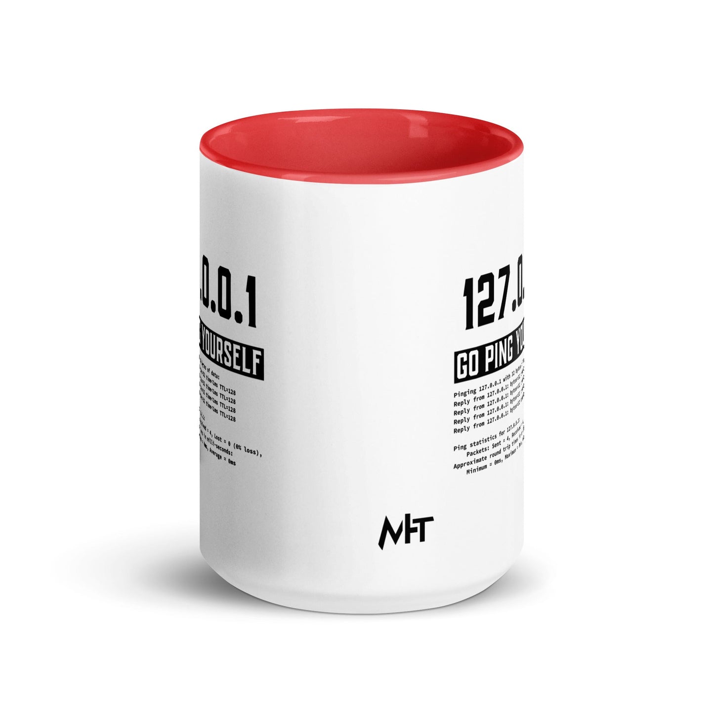 Go ping yourself - Mug with Color Inside by DarkByteGear