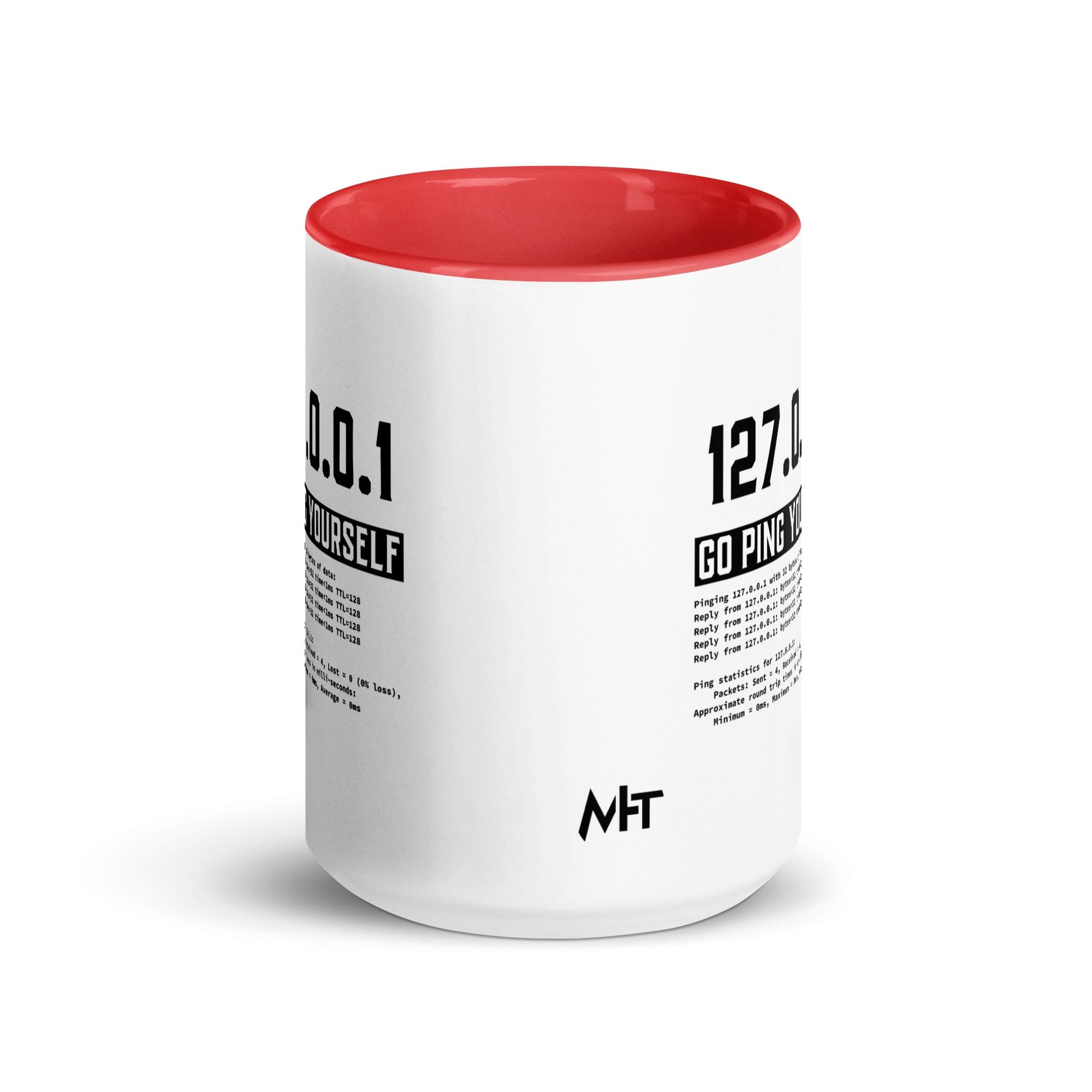 Go ping yourself - Mug with Color Inside by DarkByteGear