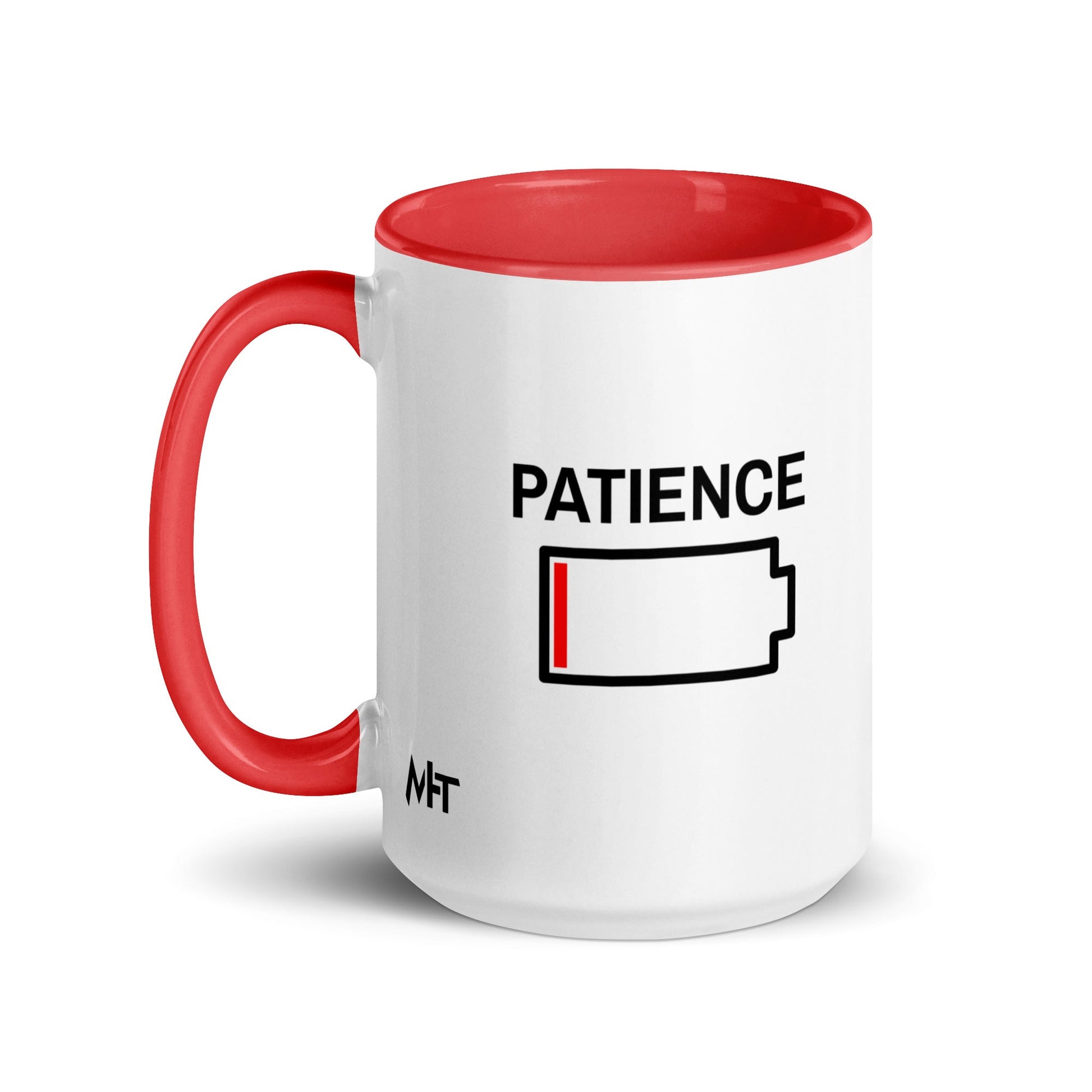 Patience - Mug with Color Inside by DarkByteGear