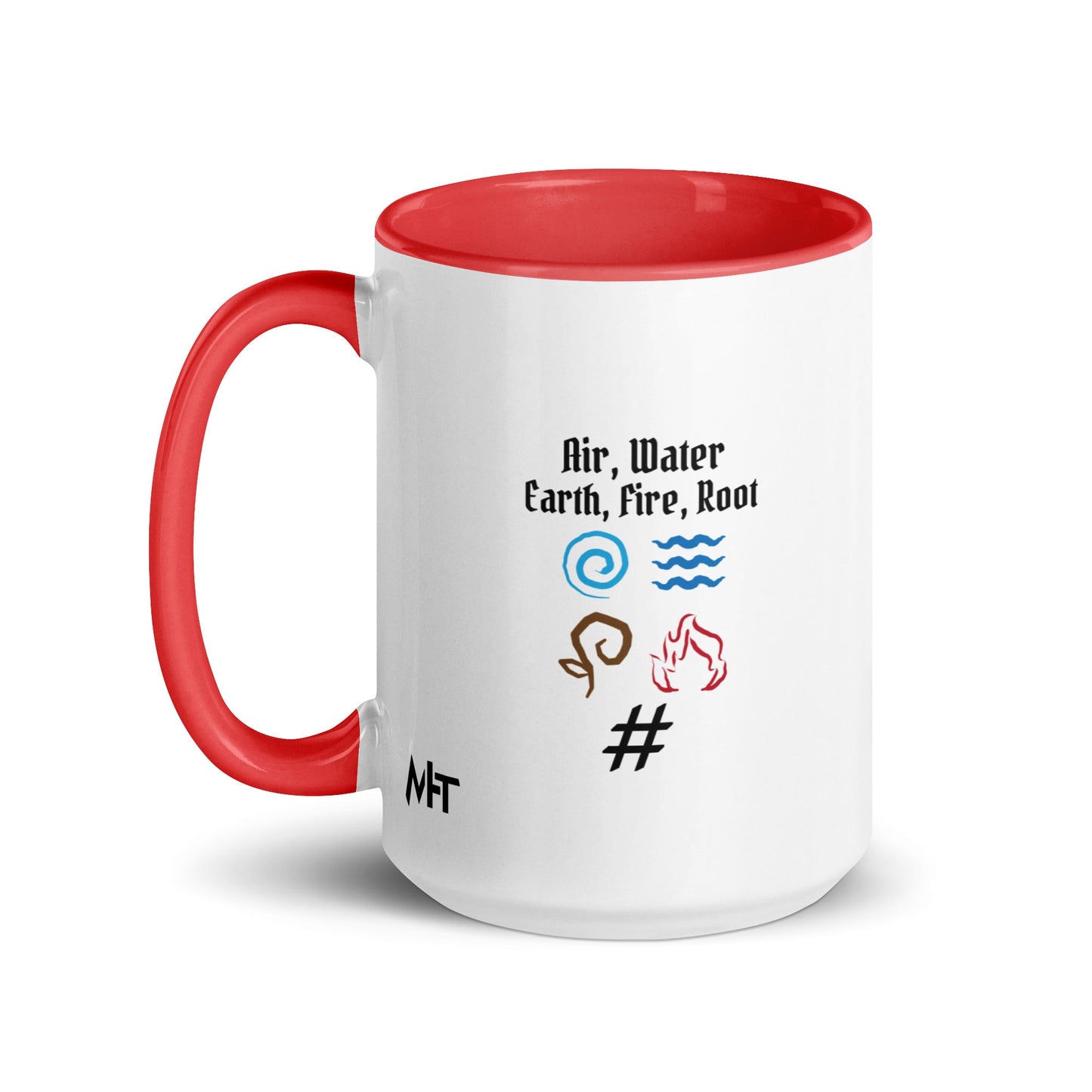 Air, Water, Earth, Fire, Root - Mug with Color Inside by DarkByteGear