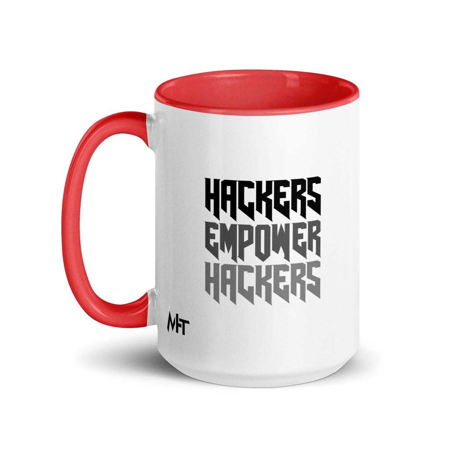 Hackers Empower Hackers V4 - Mug with Color Inside by DarkByteGear