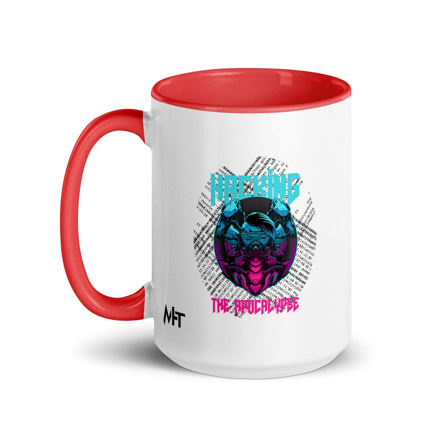 Hacking the apocalypse V2 - Mug with Color Inside by DarkByteGear