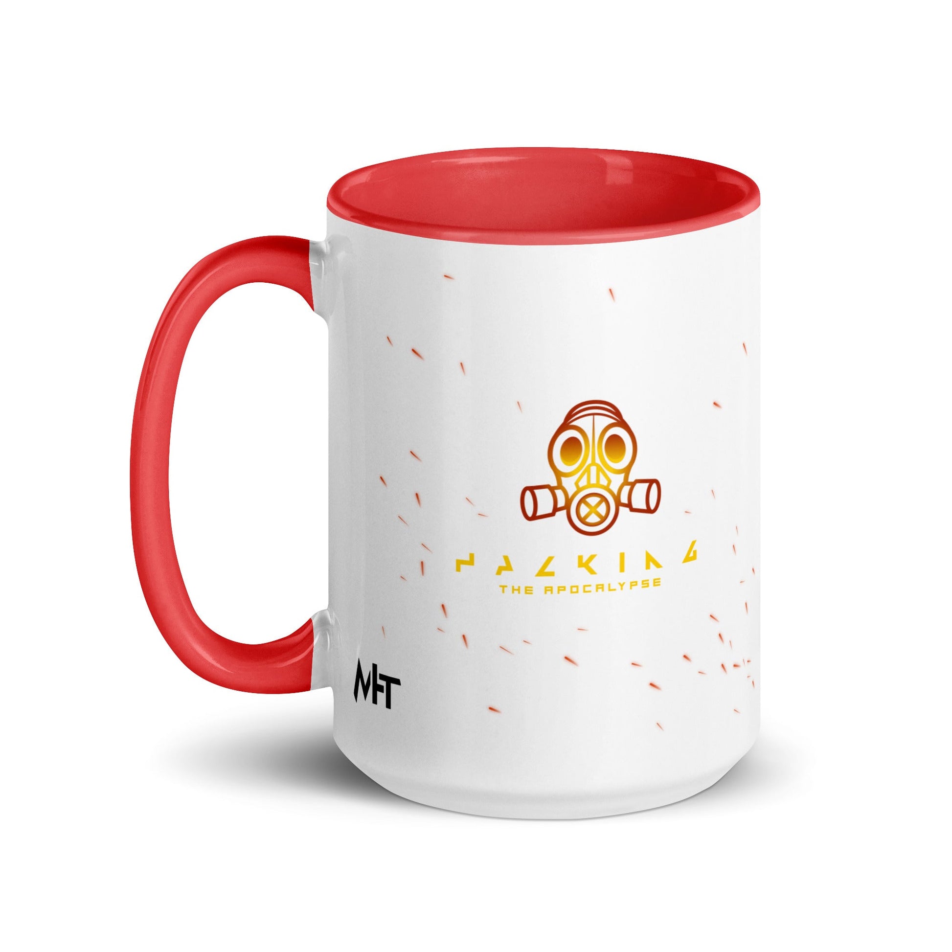 Hacking the apocalypse - Mug with Color Inside by DarkByteGear