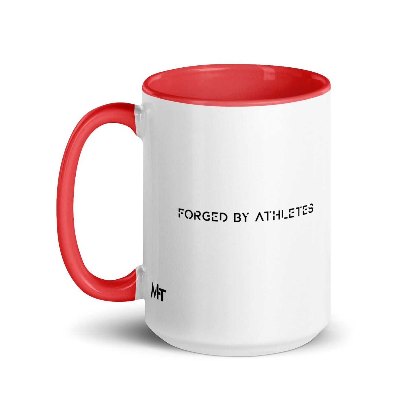 Forged by Athletes - Mug with Color Inside by DarkByteGear