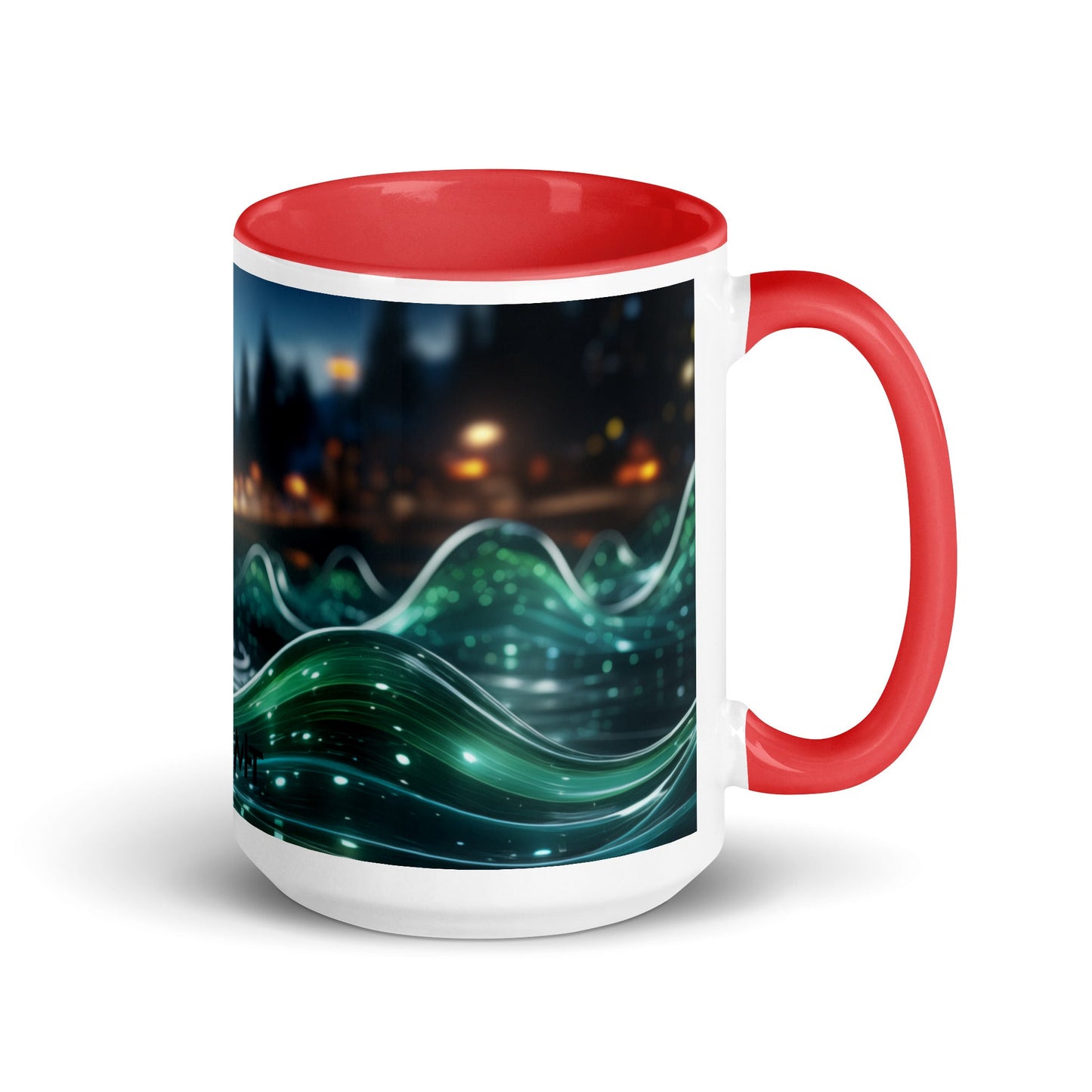 Neon AI V1 - Mug with Color Inside by DarkByteGear