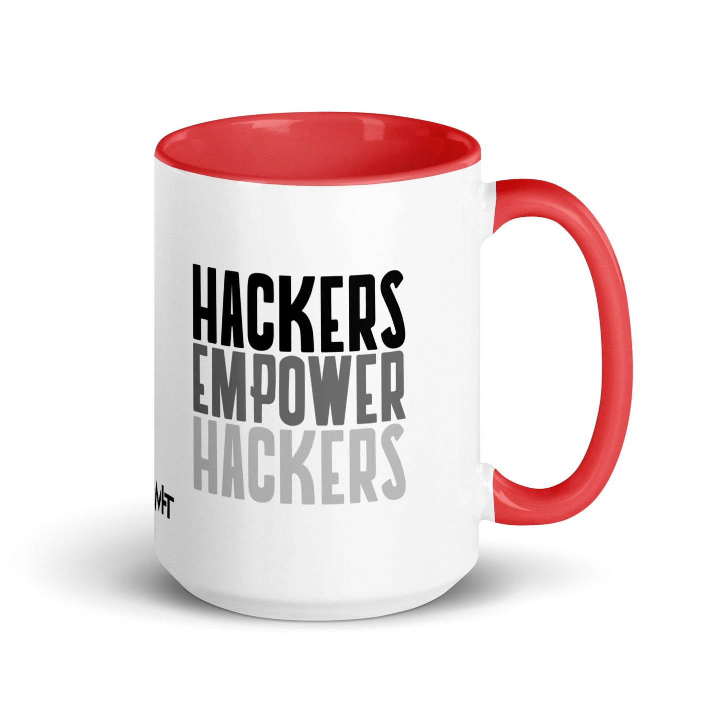 Hackers Empower Hackers - Mug with Color Inside by DarkByteGear