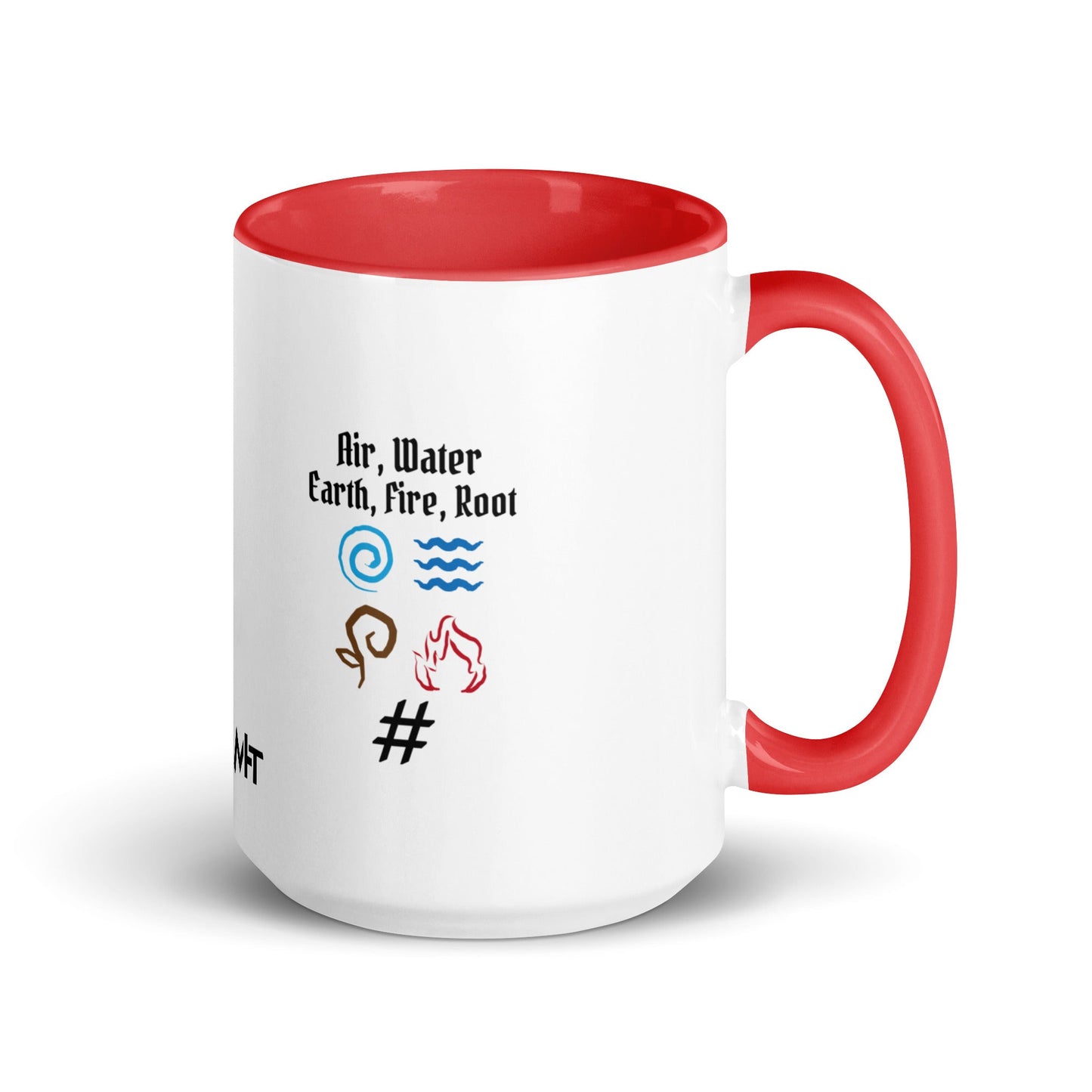 Air, Water, Earth, Fire, Root - Mug with Color Inside by DarkByteGear