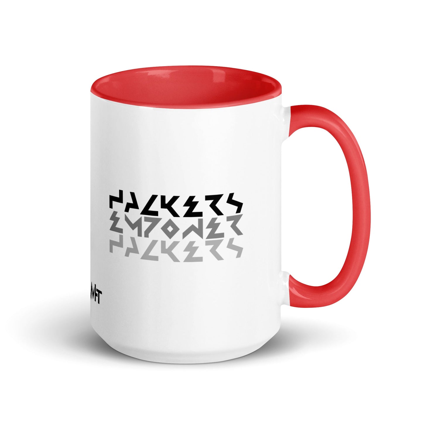 Hackers Empower Hackers V4 - Mug with Color Inside by DarkByteGear